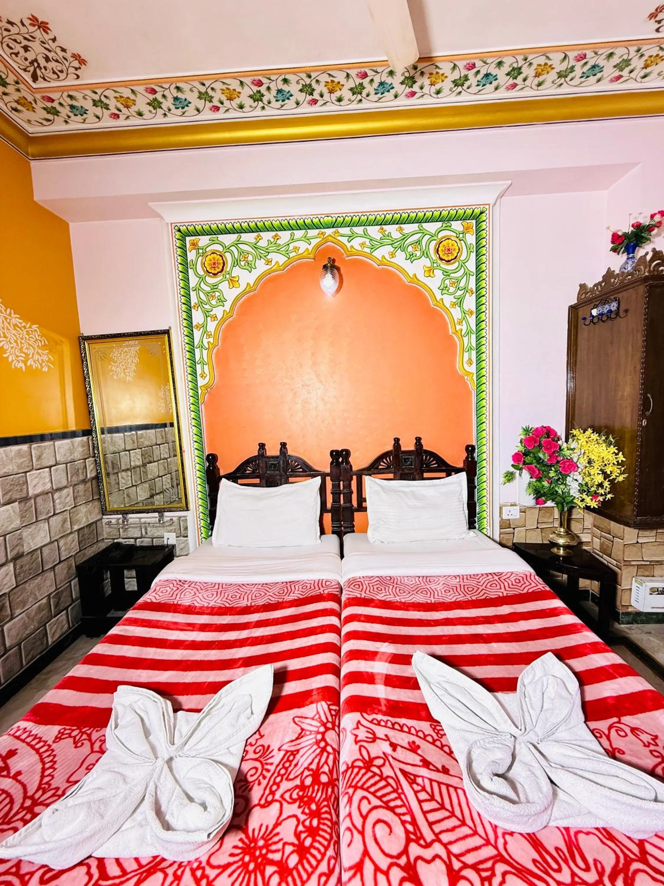 Bed in Hotel Moon Light Palace