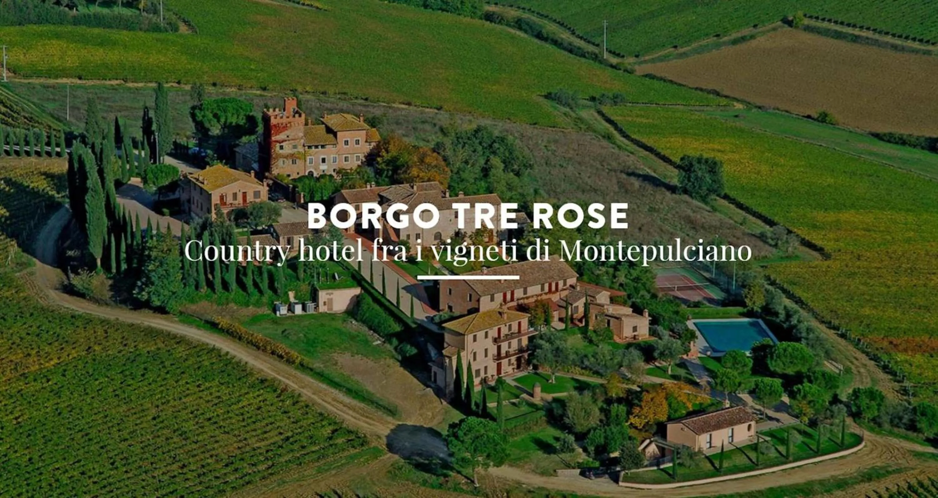 Bird's eye view in Borgo Tre Rose