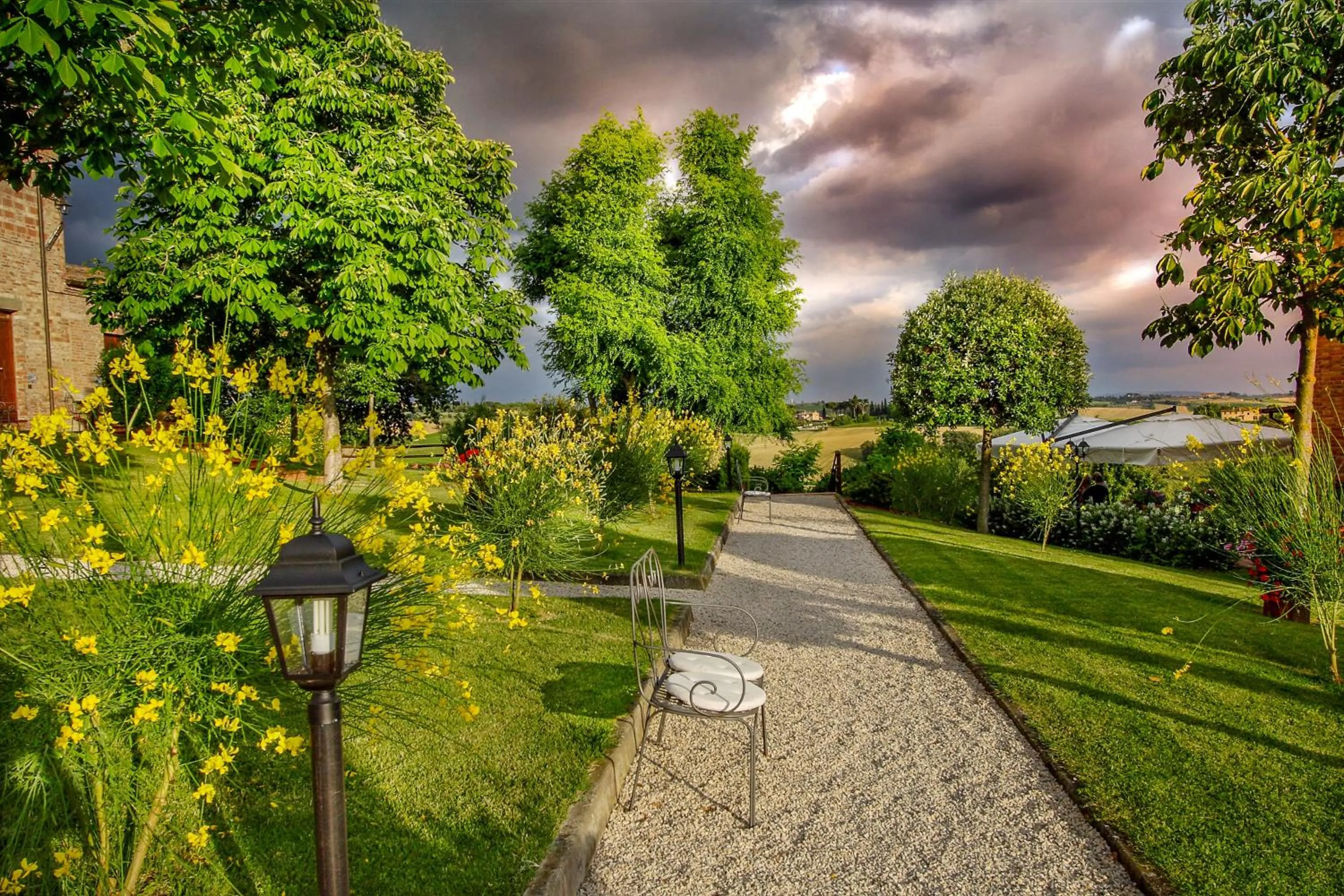 Garden view in Borgo Tre Rose