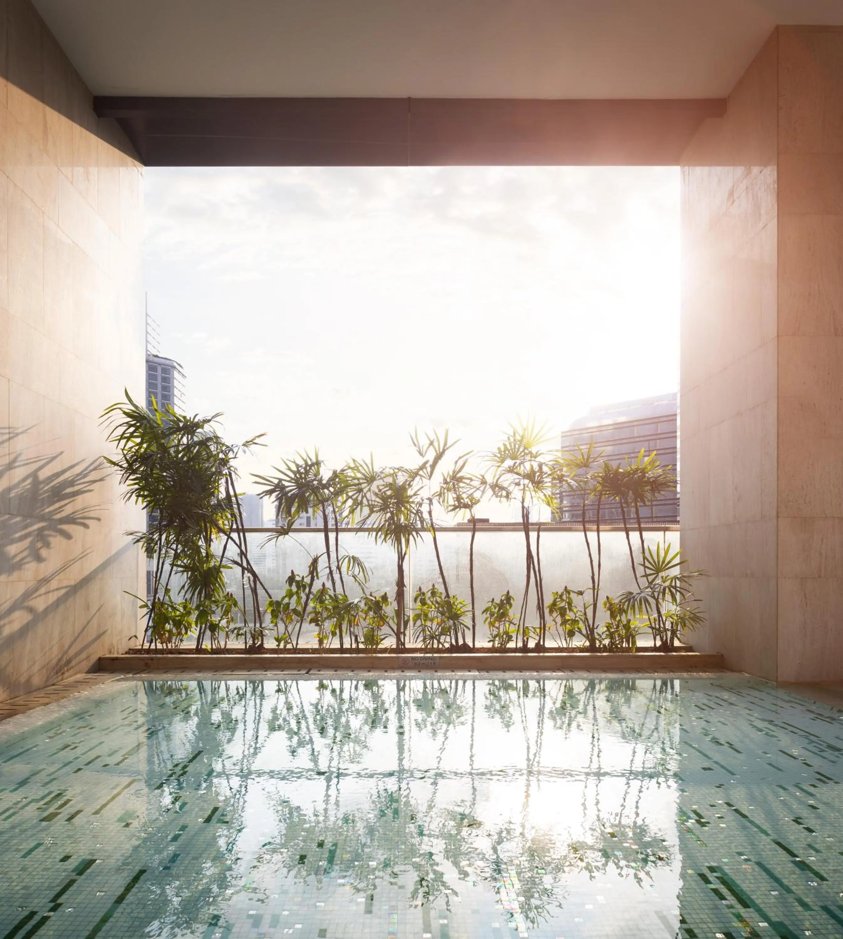 Swimming pool in Oriental Residence Bangkok