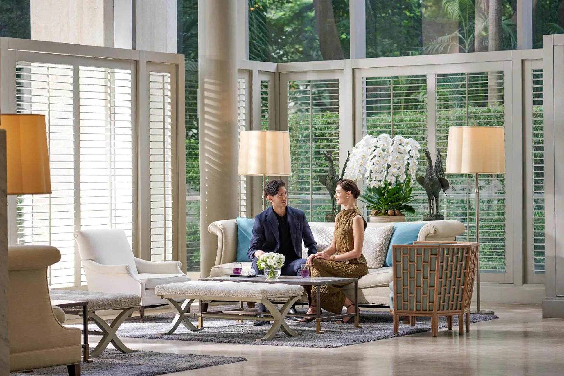 Lobby or reception in Oriental Residence Bangkok