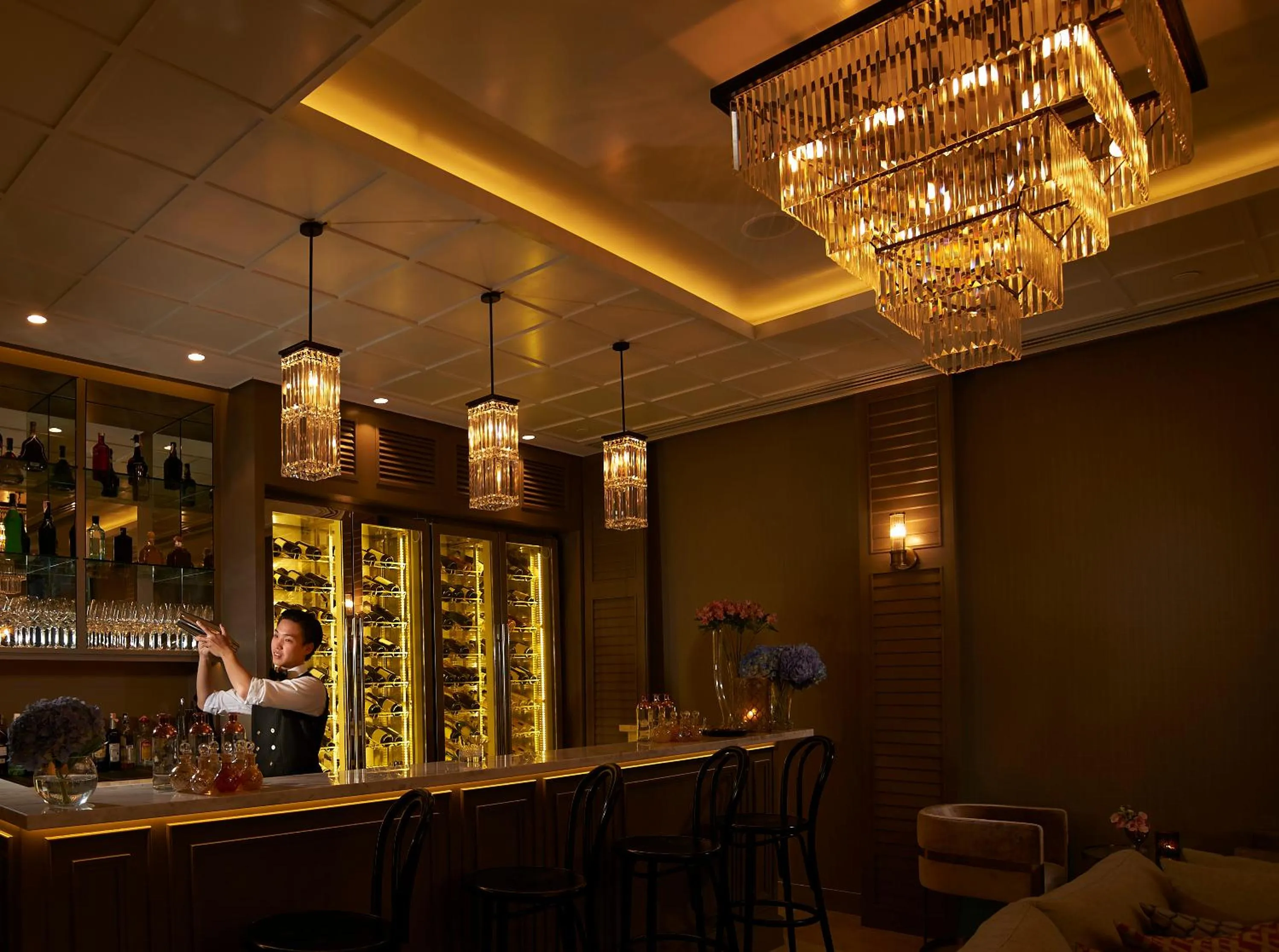 Lounge or bar in Oriental Residence Bangkok