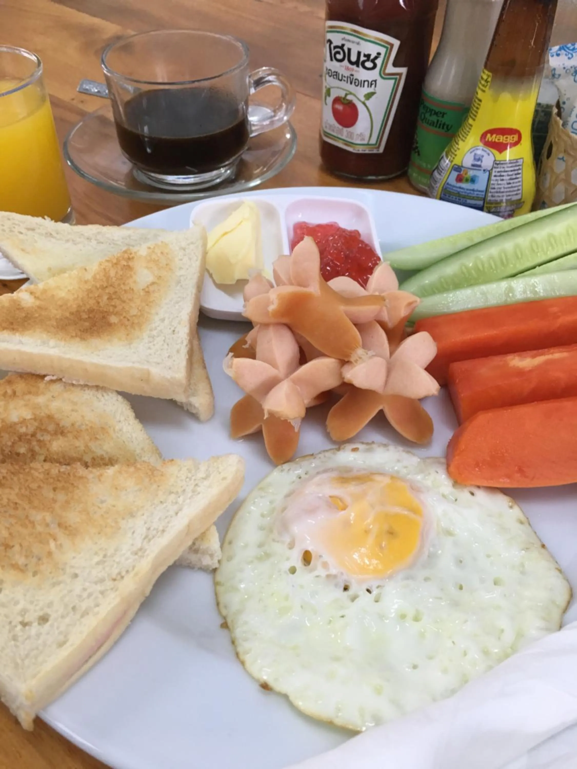 Continental breakfast in Wandee Bed & Breakfast