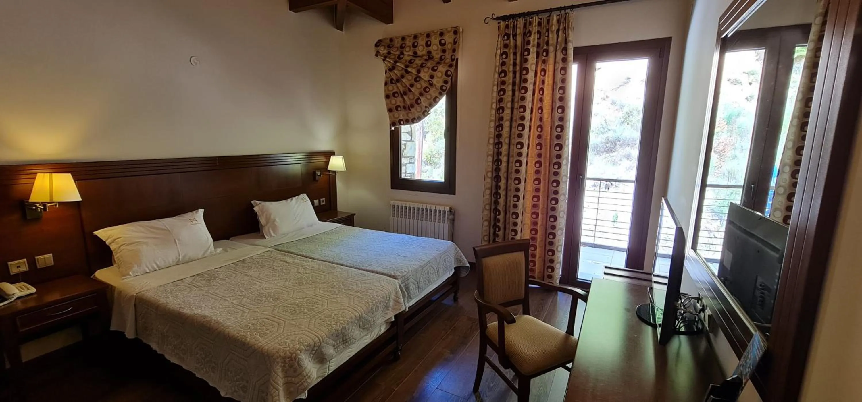 Photo of the whole room, Bed in Manthos Mountain Resort & Spa