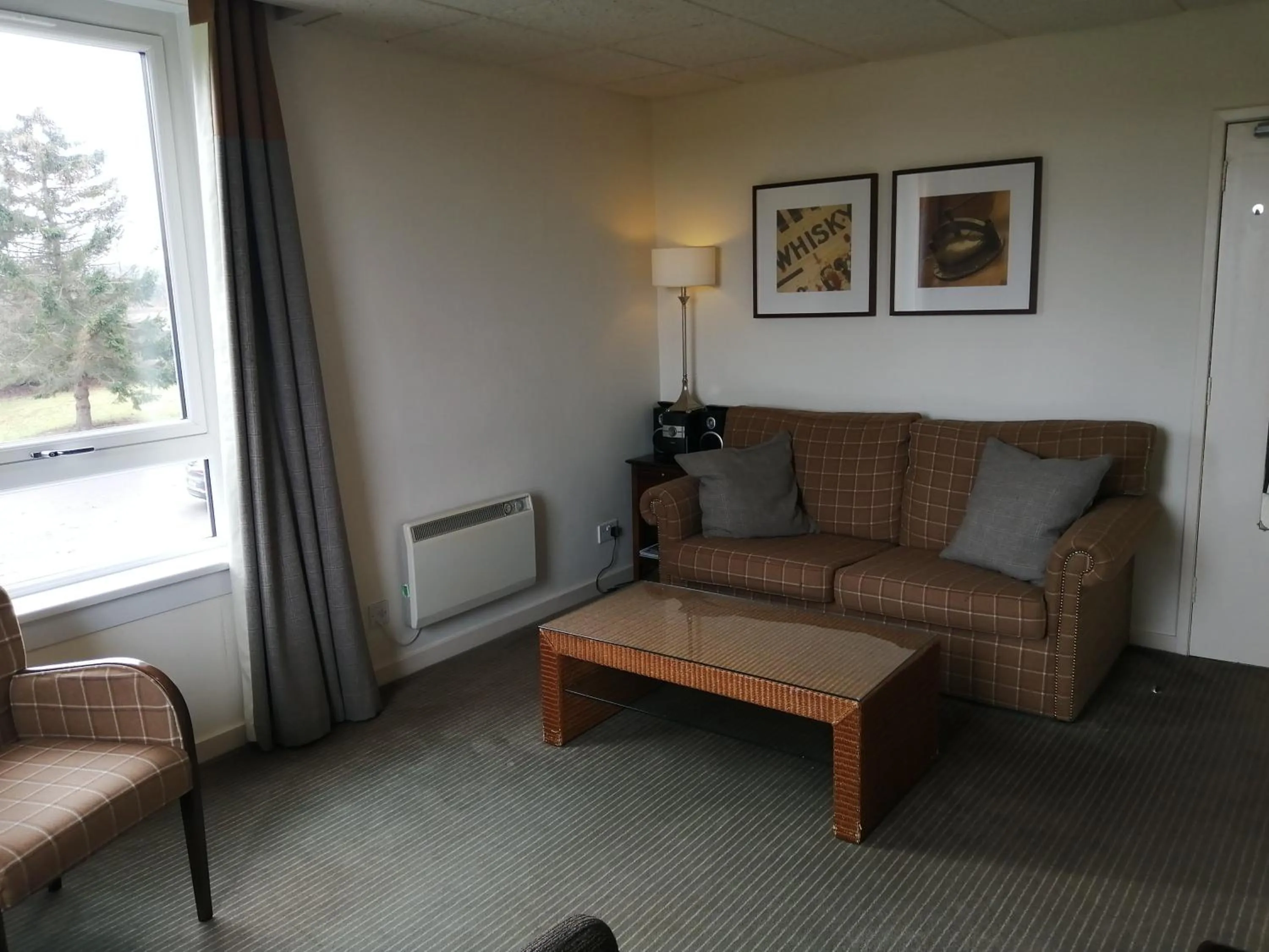 Seating area in Eight Acres Hotel