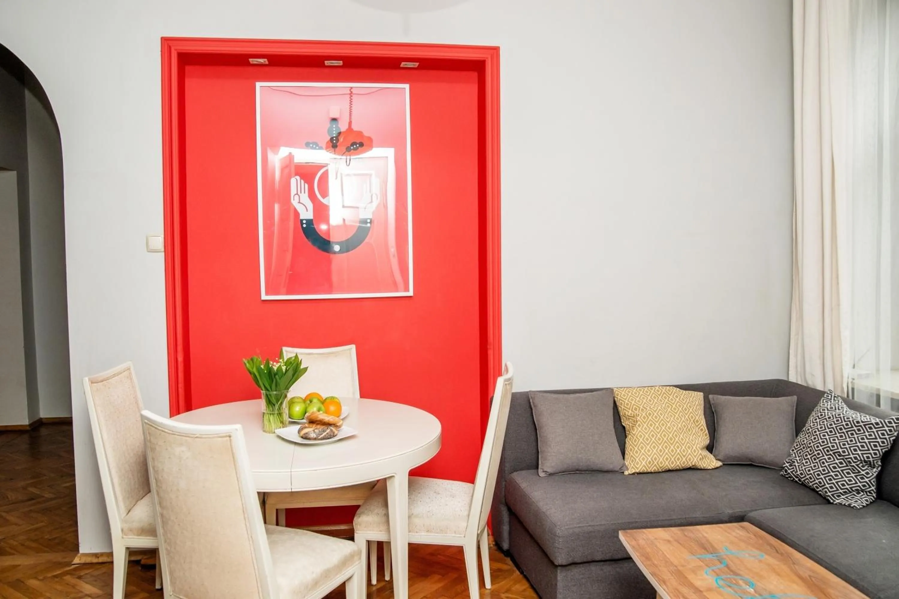 Living room in Red Kurka Apartments