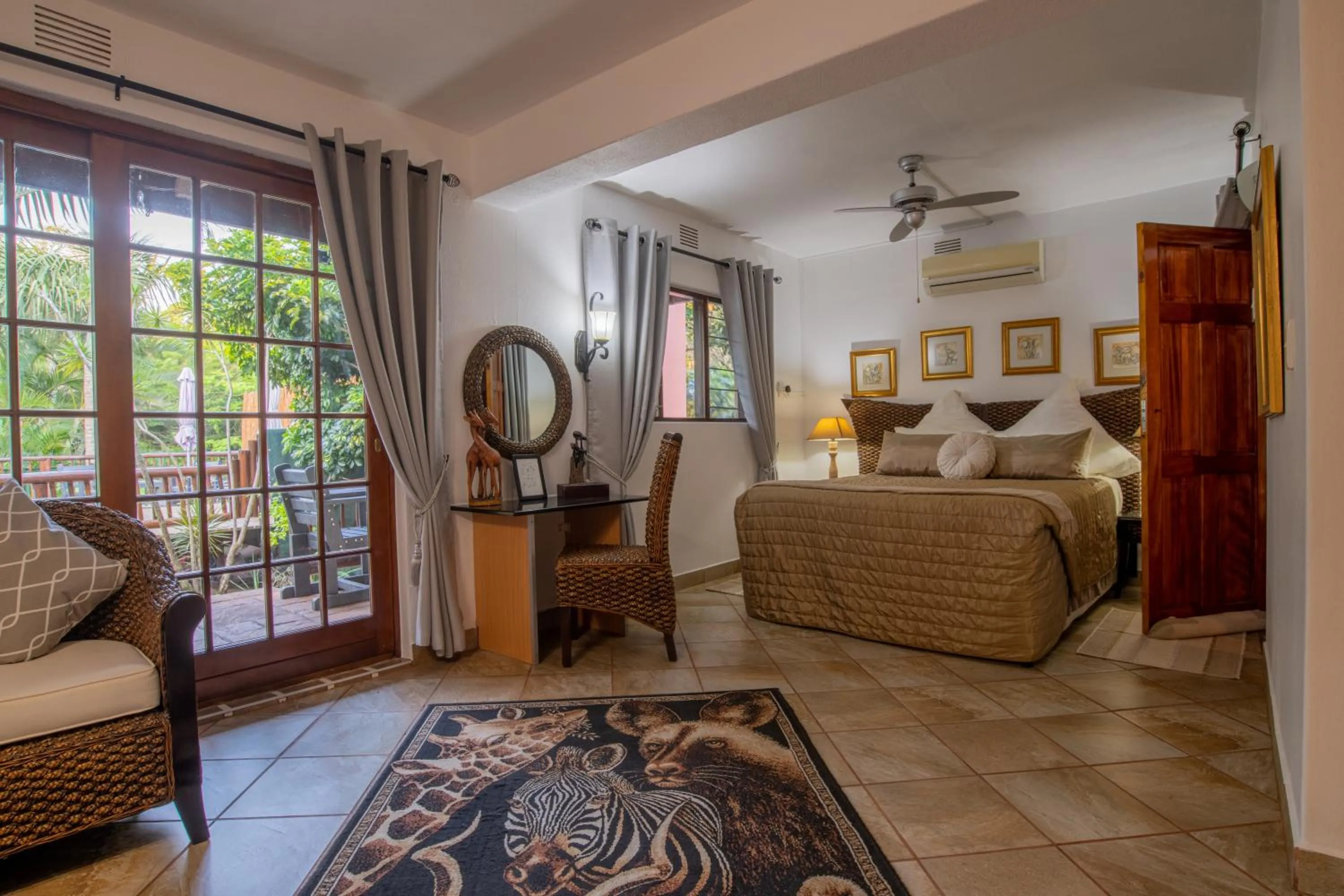 Bed in Elephant Coast Guesthouse