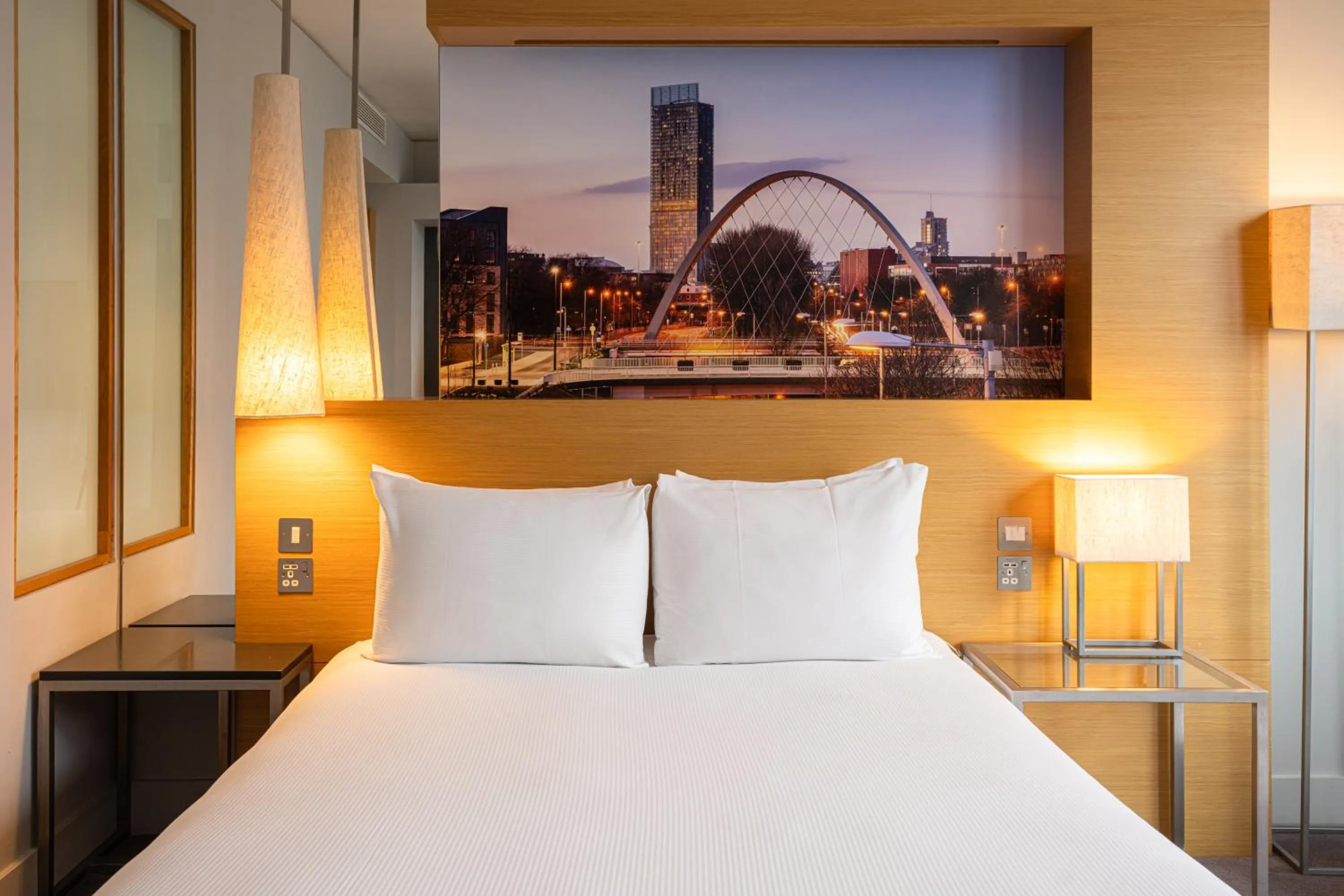 Bed in The Manchester Deansgate Hotel, by IHG