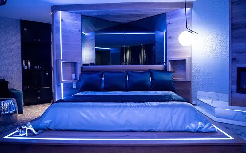 Bed in Le Fabreville Motel & Suites