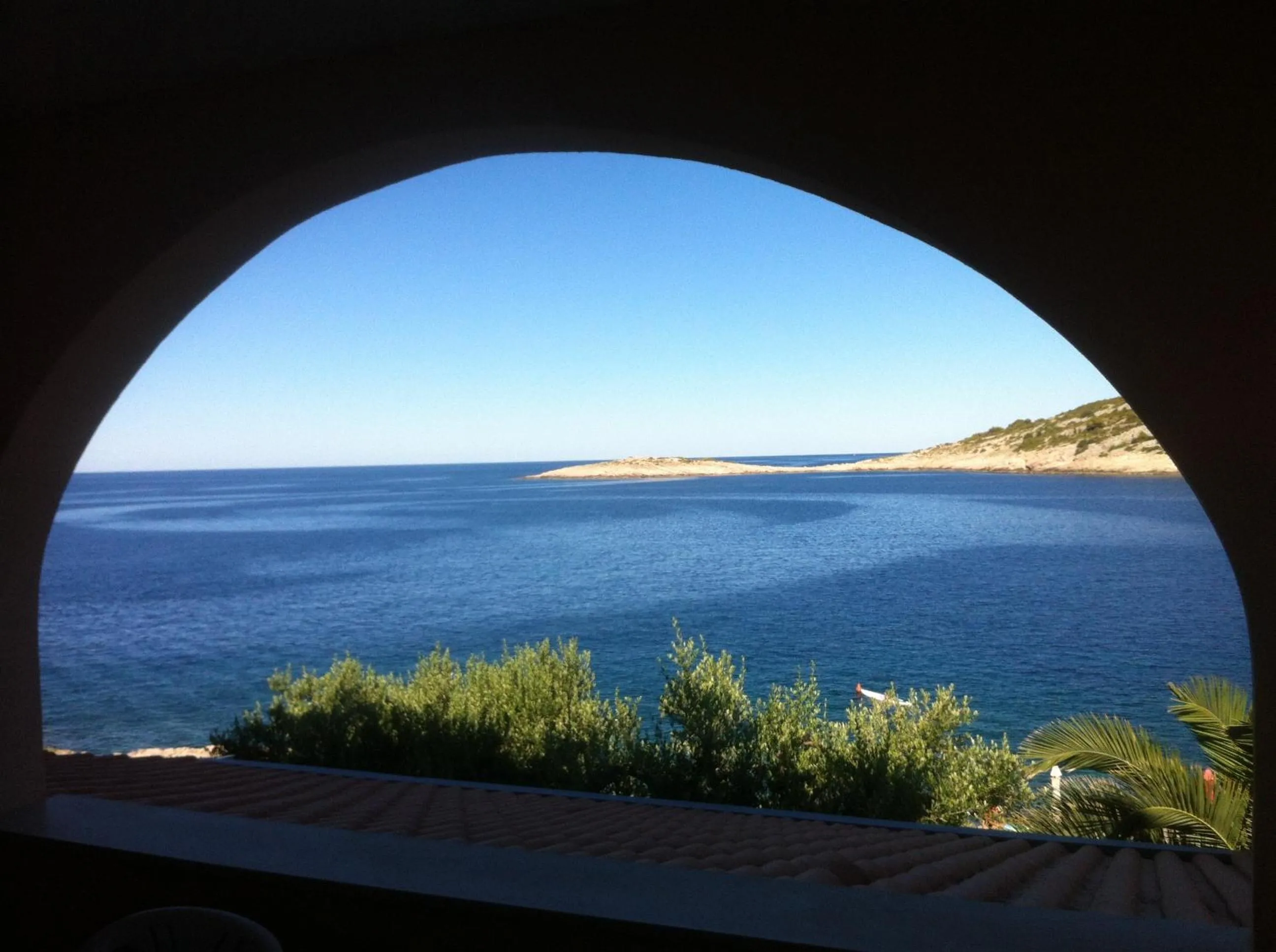 Sea view in Direkt am Meer-Apartments Puntaplanka