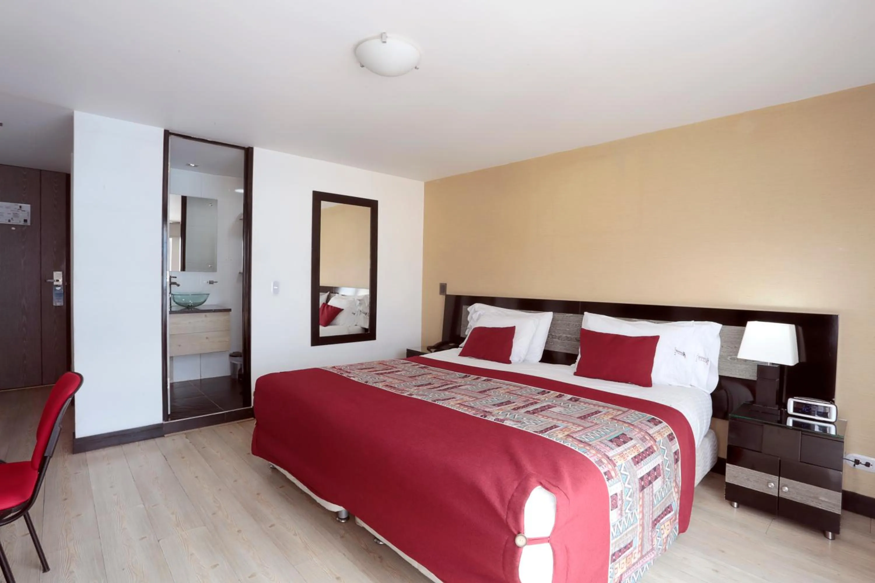 Bed in Hotel Bogota Expocomfort - Embajada Americana