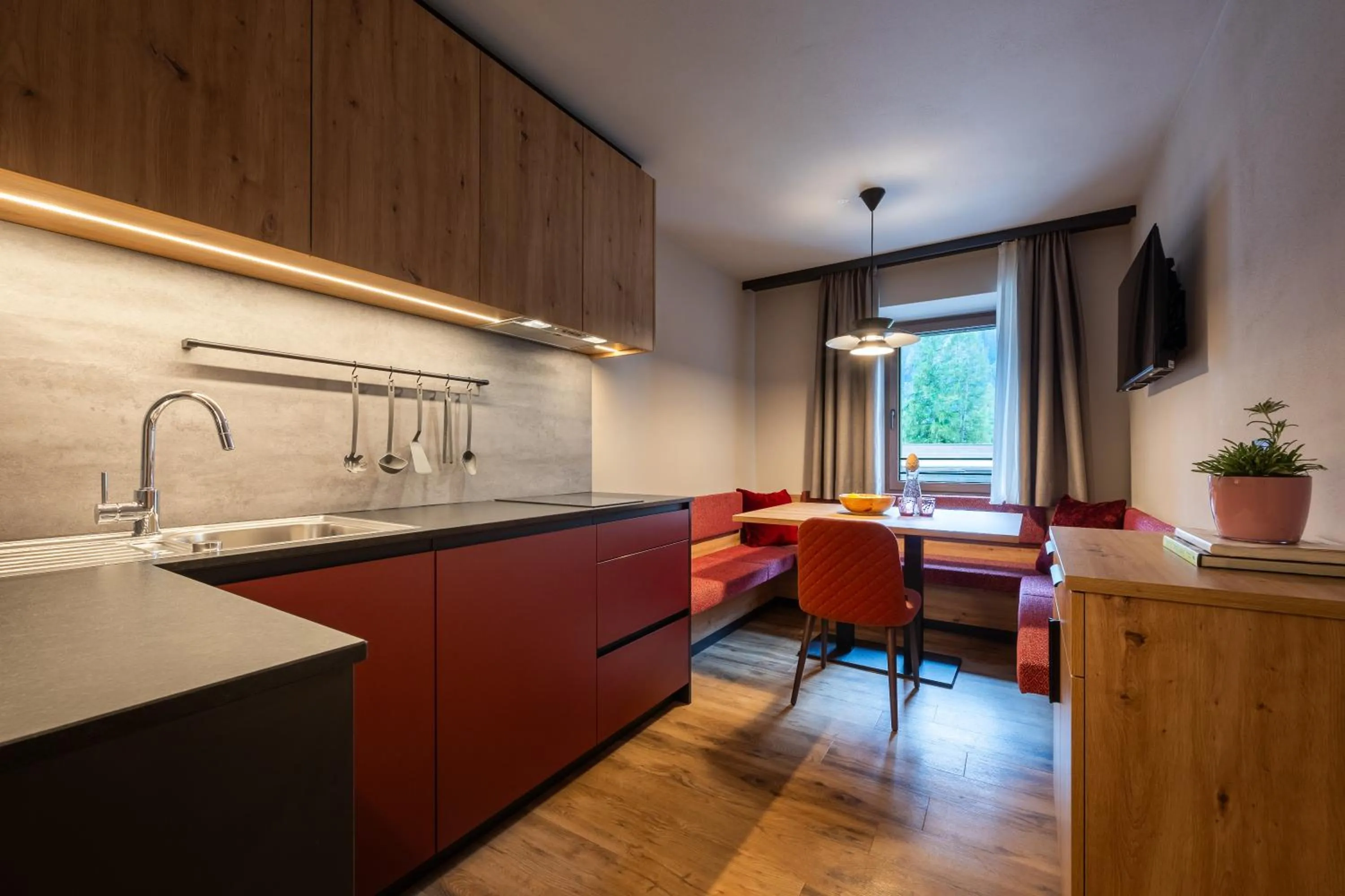 Kitchen or kitchenette in Hotel Vioz