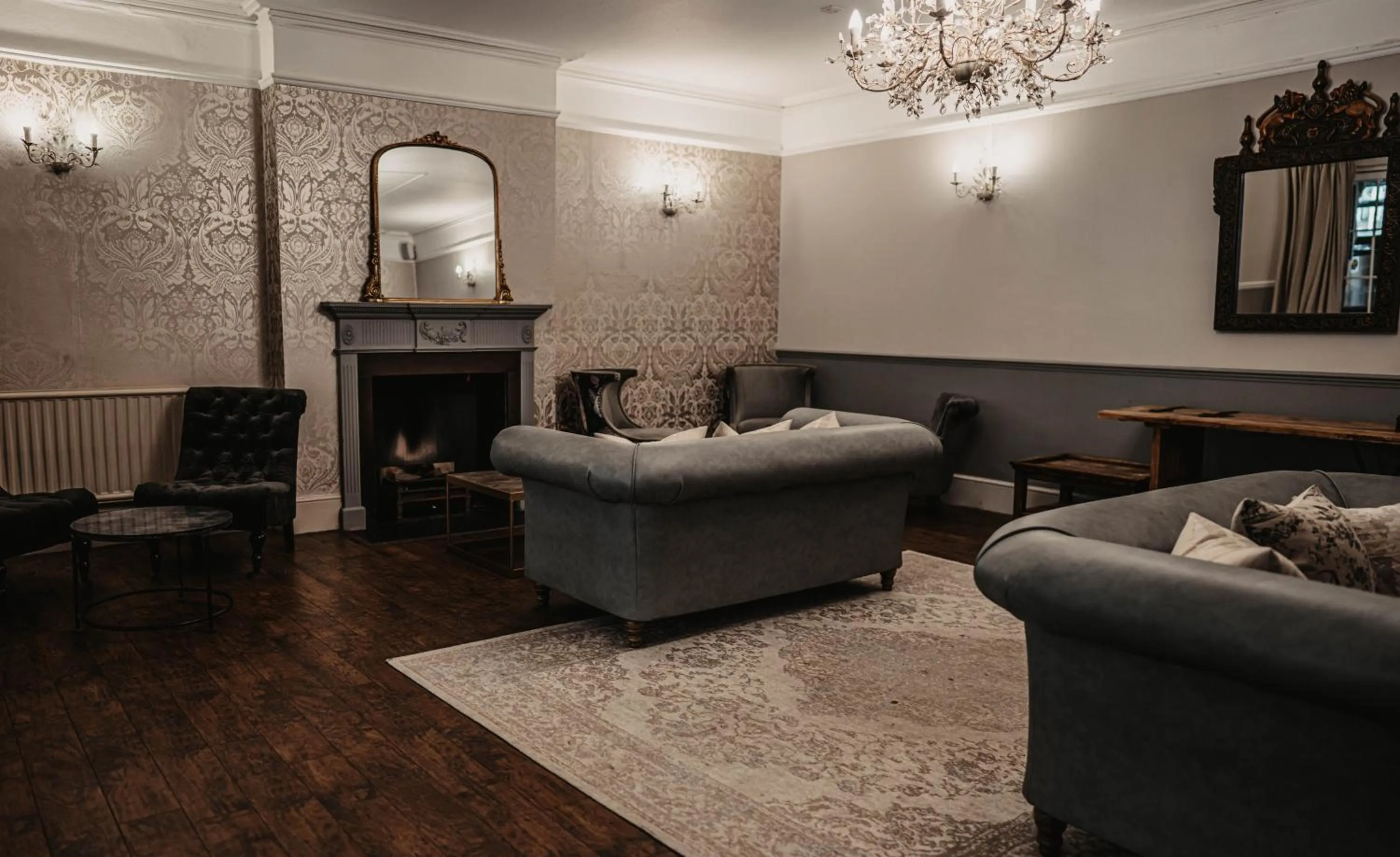 Seating area in Elephant Hotel