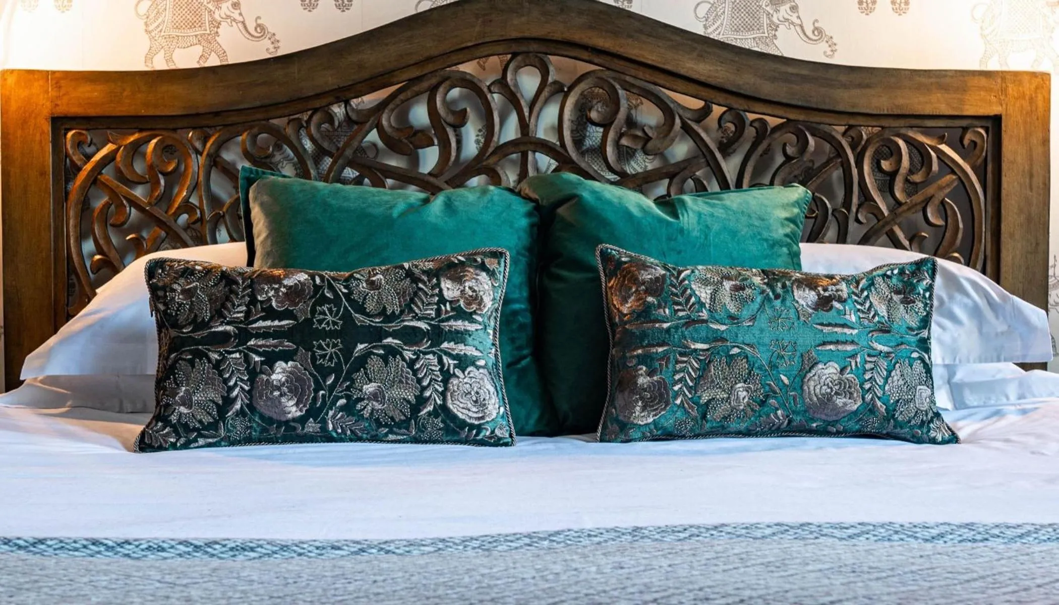 Bed in Elephant Hotel