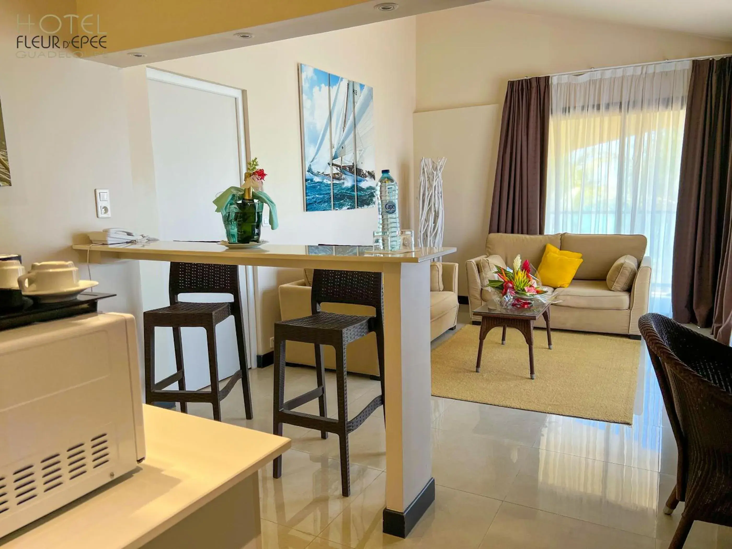 Junior Suite with Terrace - Sea View in Hotel Fleur d'Epee Junior Suite with Terrace - Sea View in Hotel Fleur d'Epee