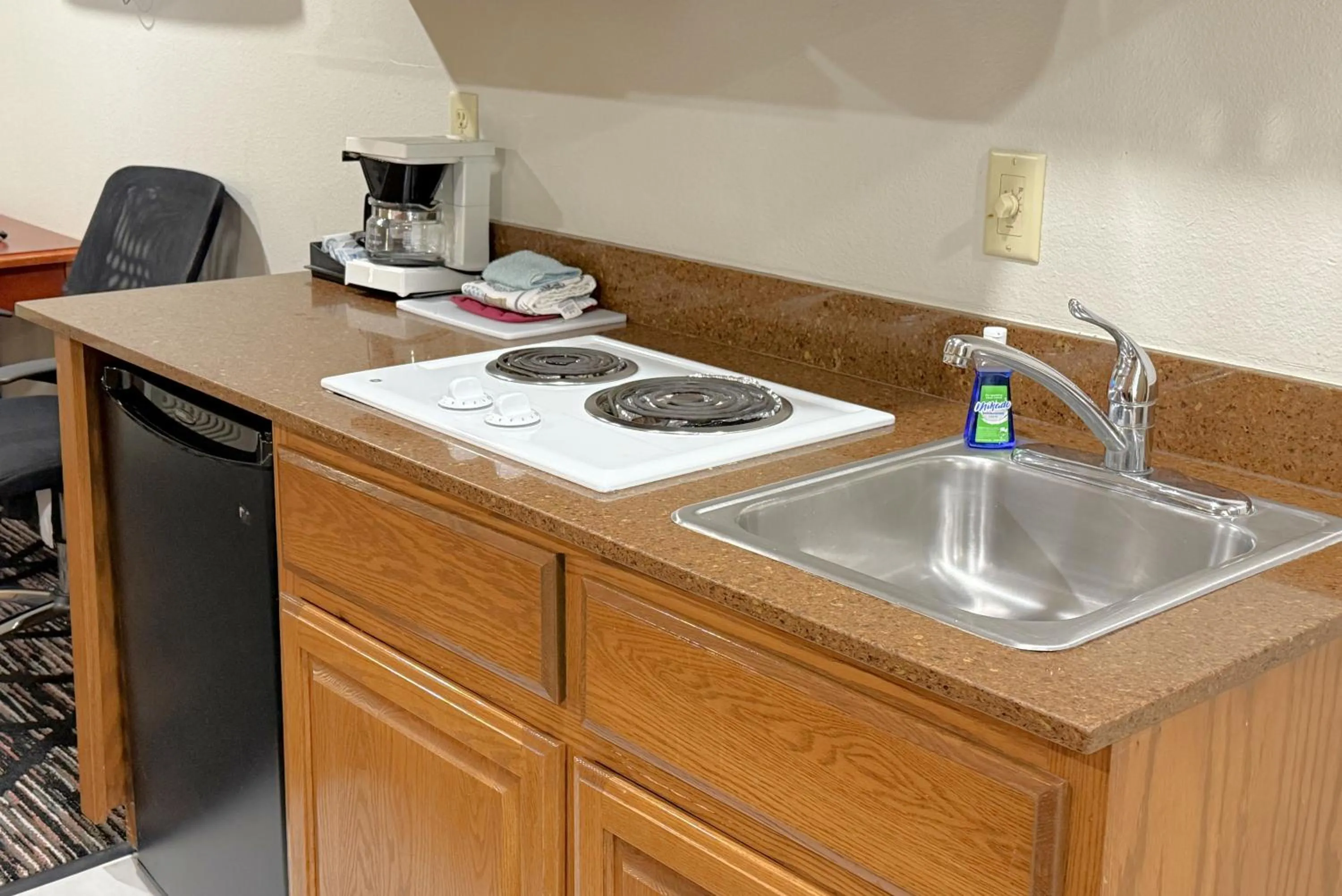 Kitchen or kitchenette in TownHouse Extended Stay Hotel Downtown