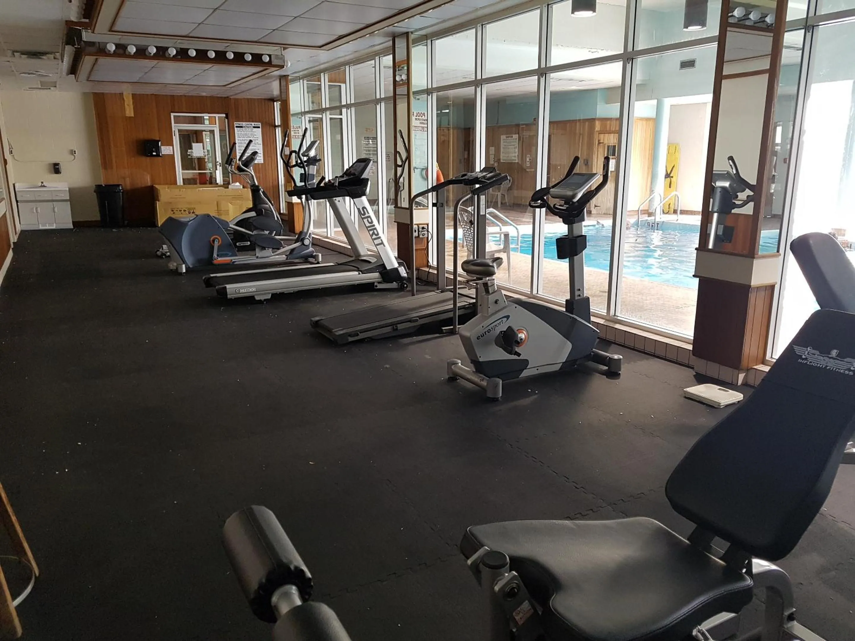 Fitness centre/facilities in Ramada by Wyndham Thunder Bay Airlane Hotel
