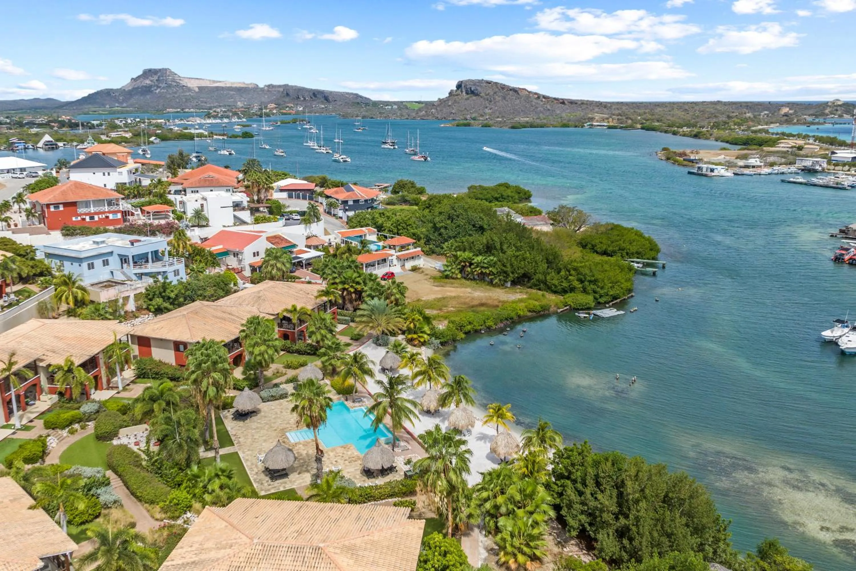 Bird's eye view in Spanish Water View Apartments - Jan Thiel area