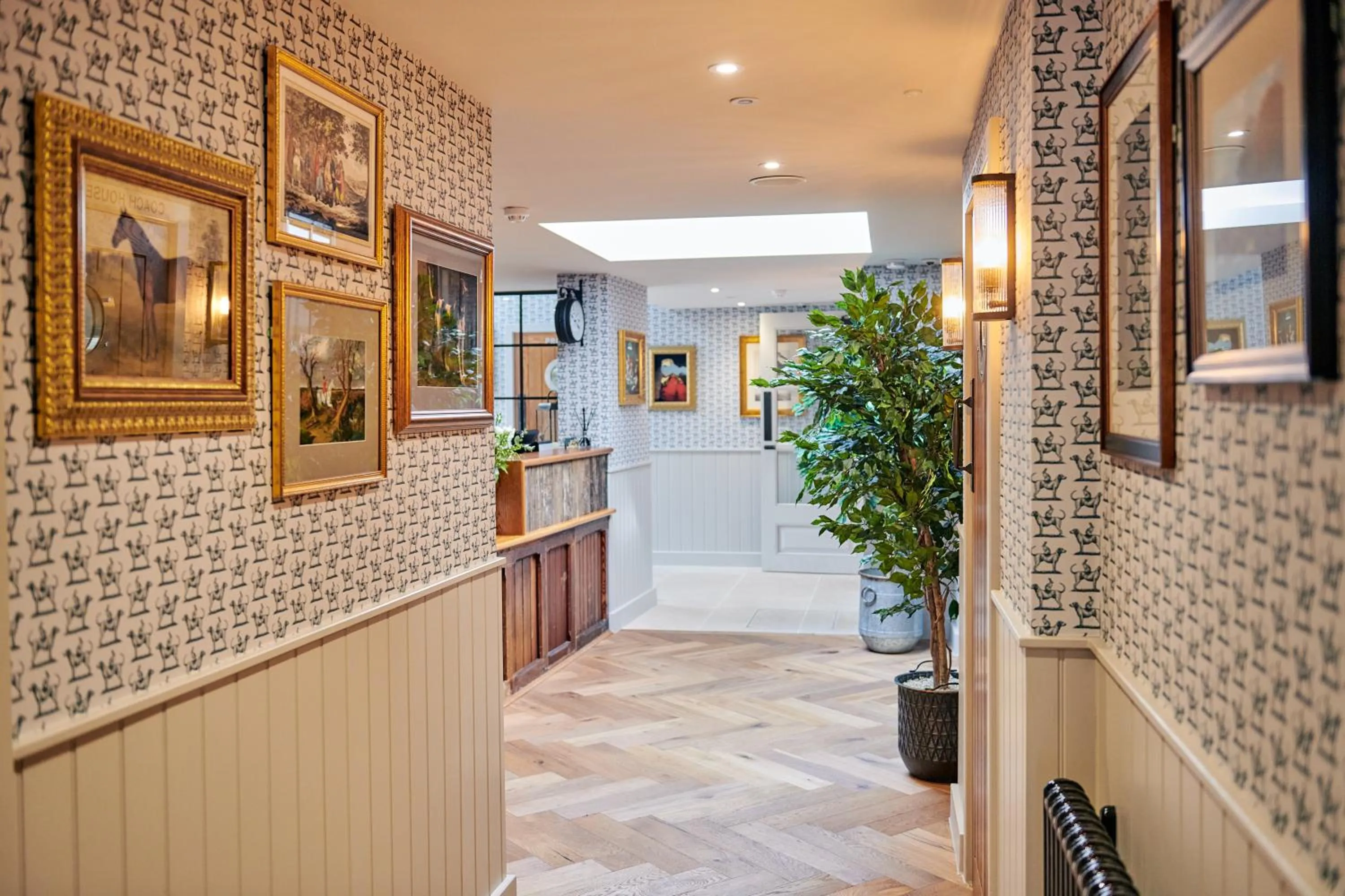 Decorative detail in Hare and Hounds - Newbury