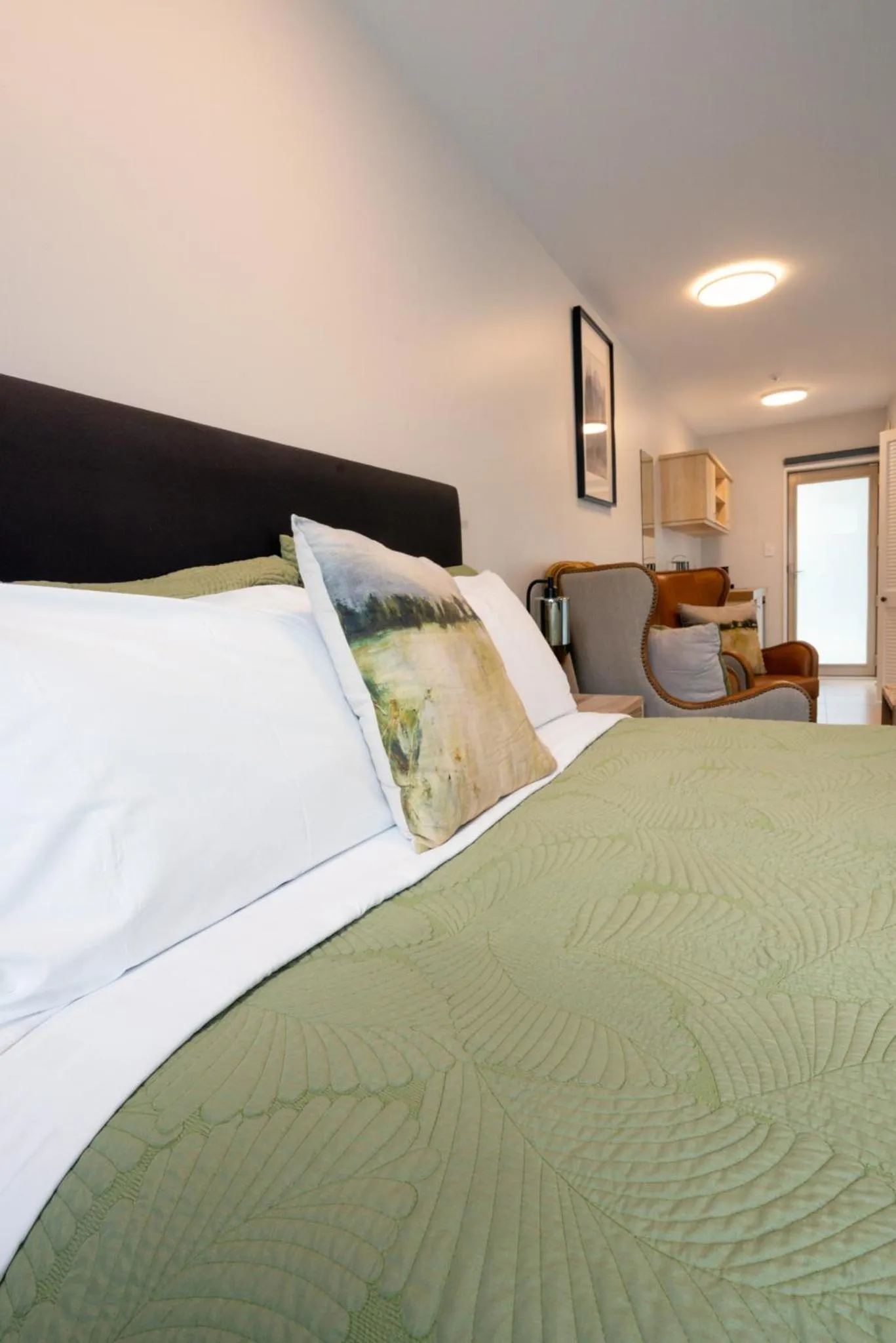 Bed in Tussock Peak Lodge