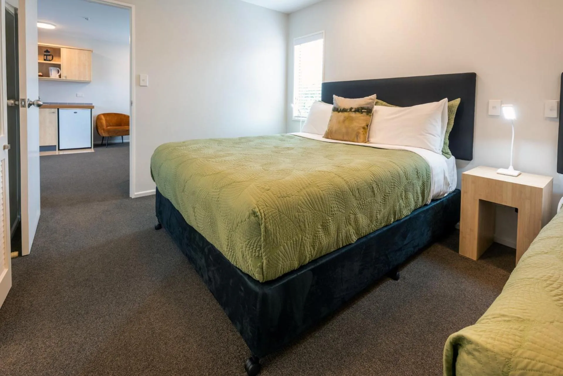 Bed in Tussock Peak Lodge