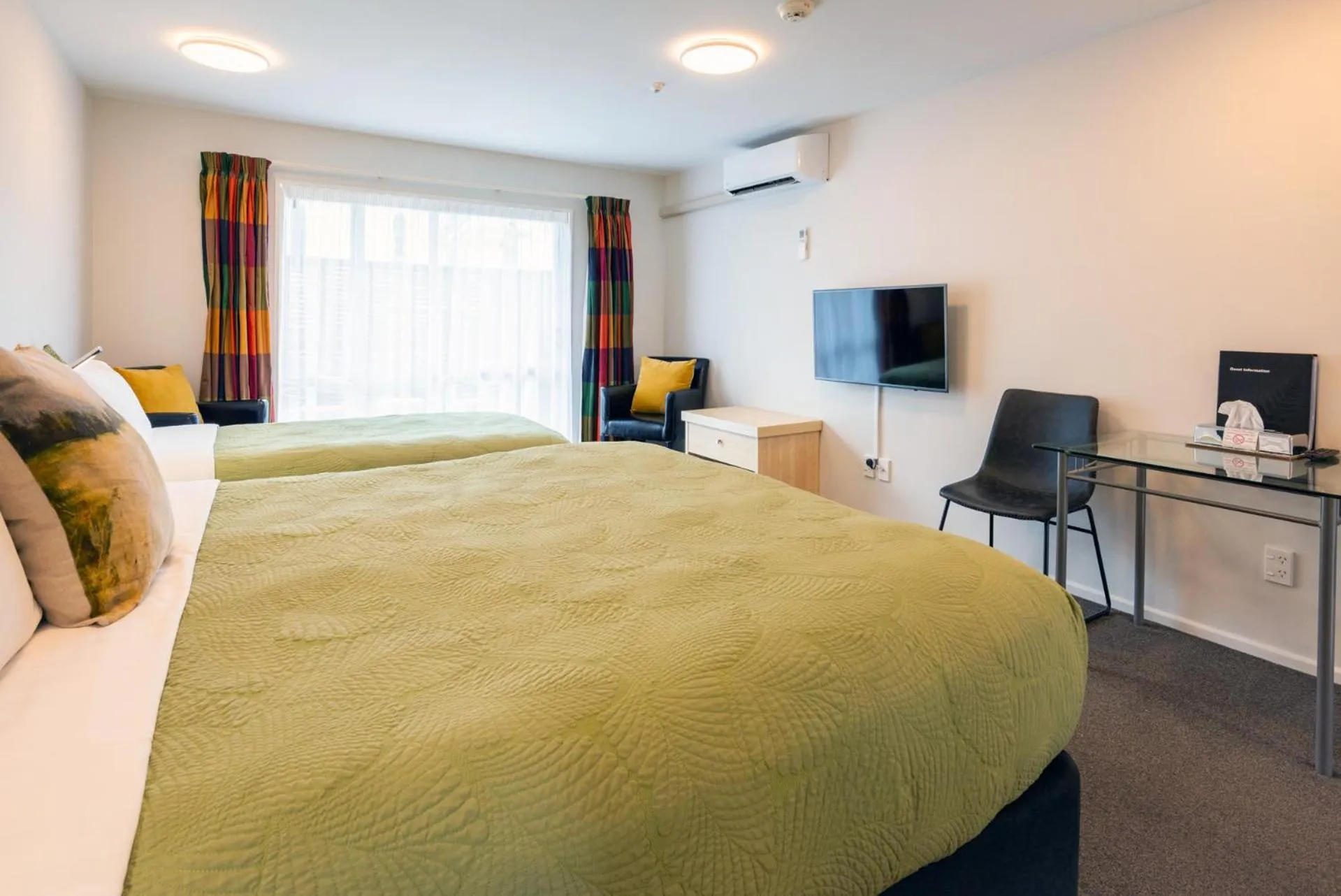 Bed in Tussock Peak Lodge