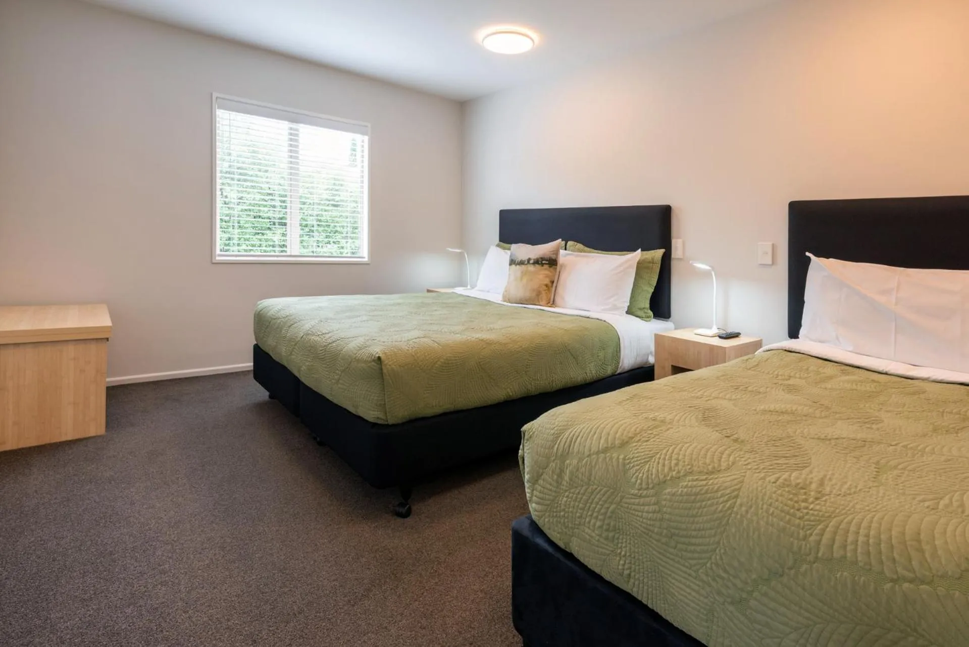 Bed in Tussock Peak Lodge