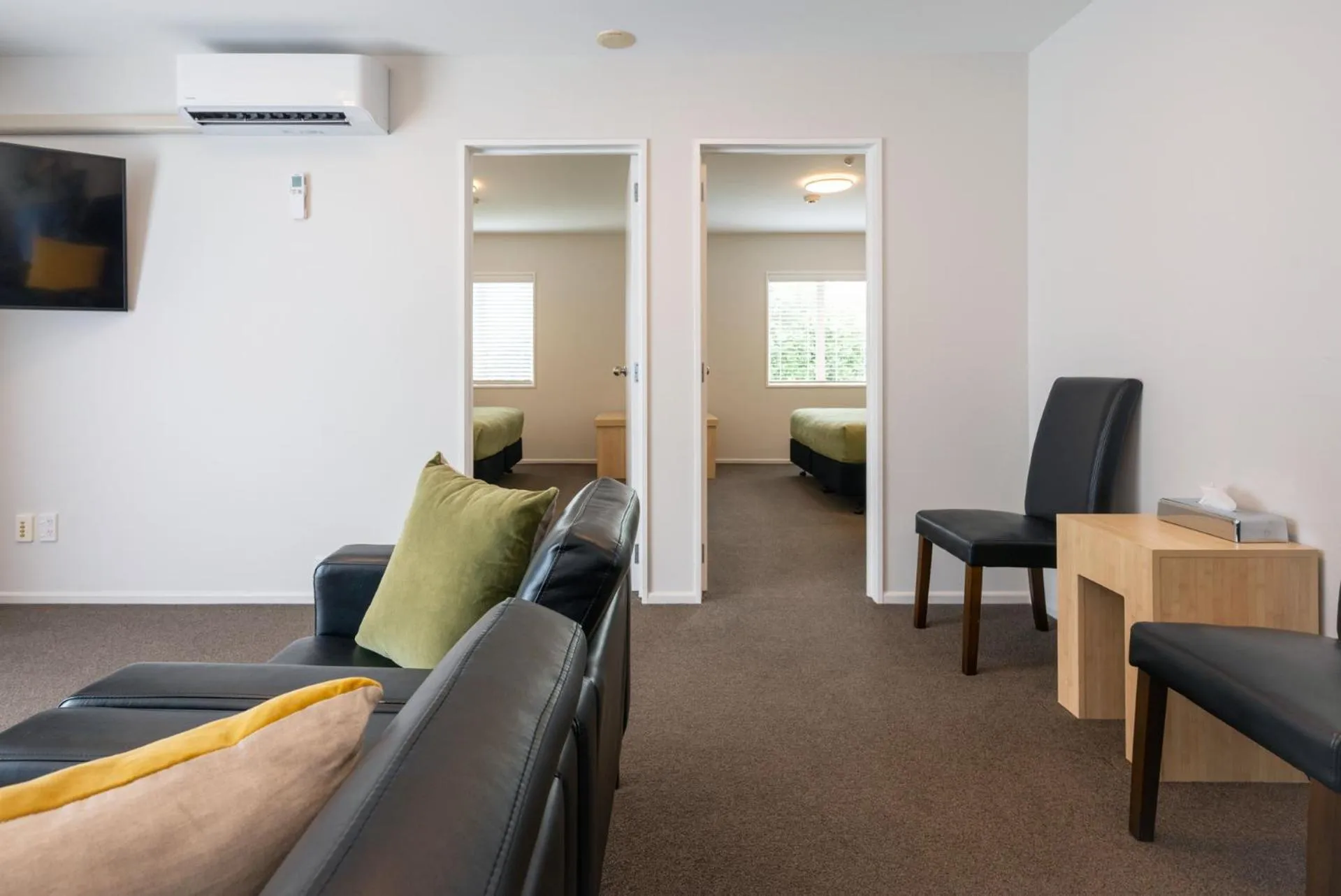 Living room in Tussock Peak Lodge