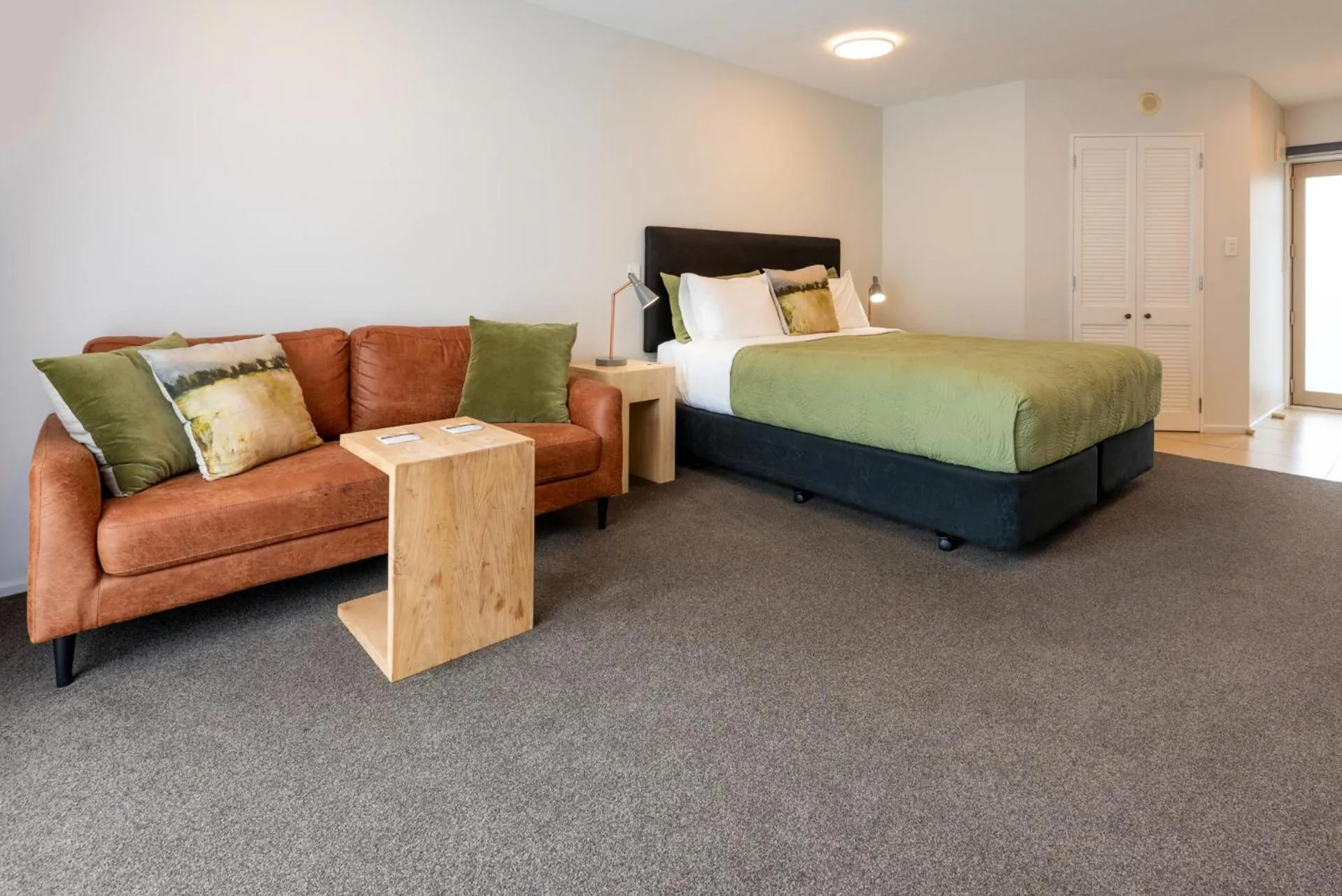 Bed in Tussock Peak Lodge