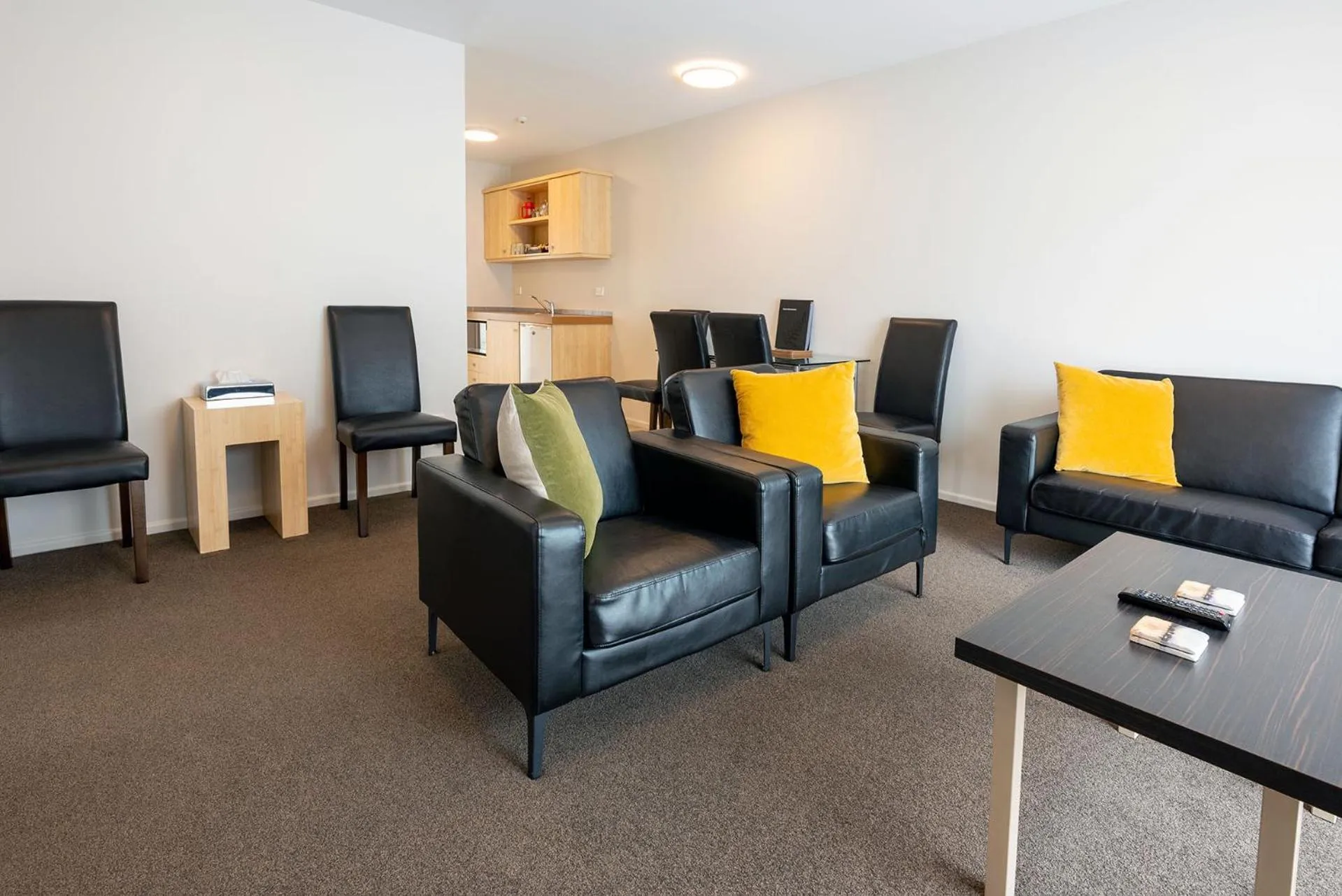 Living room in Tussock Peak Lodge