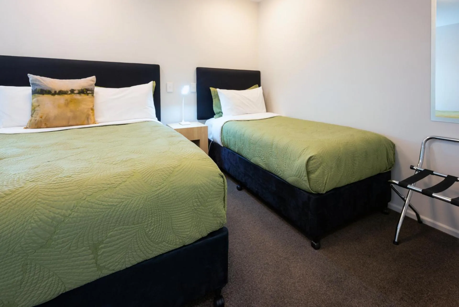 Bed in Tussock Peak Lodge