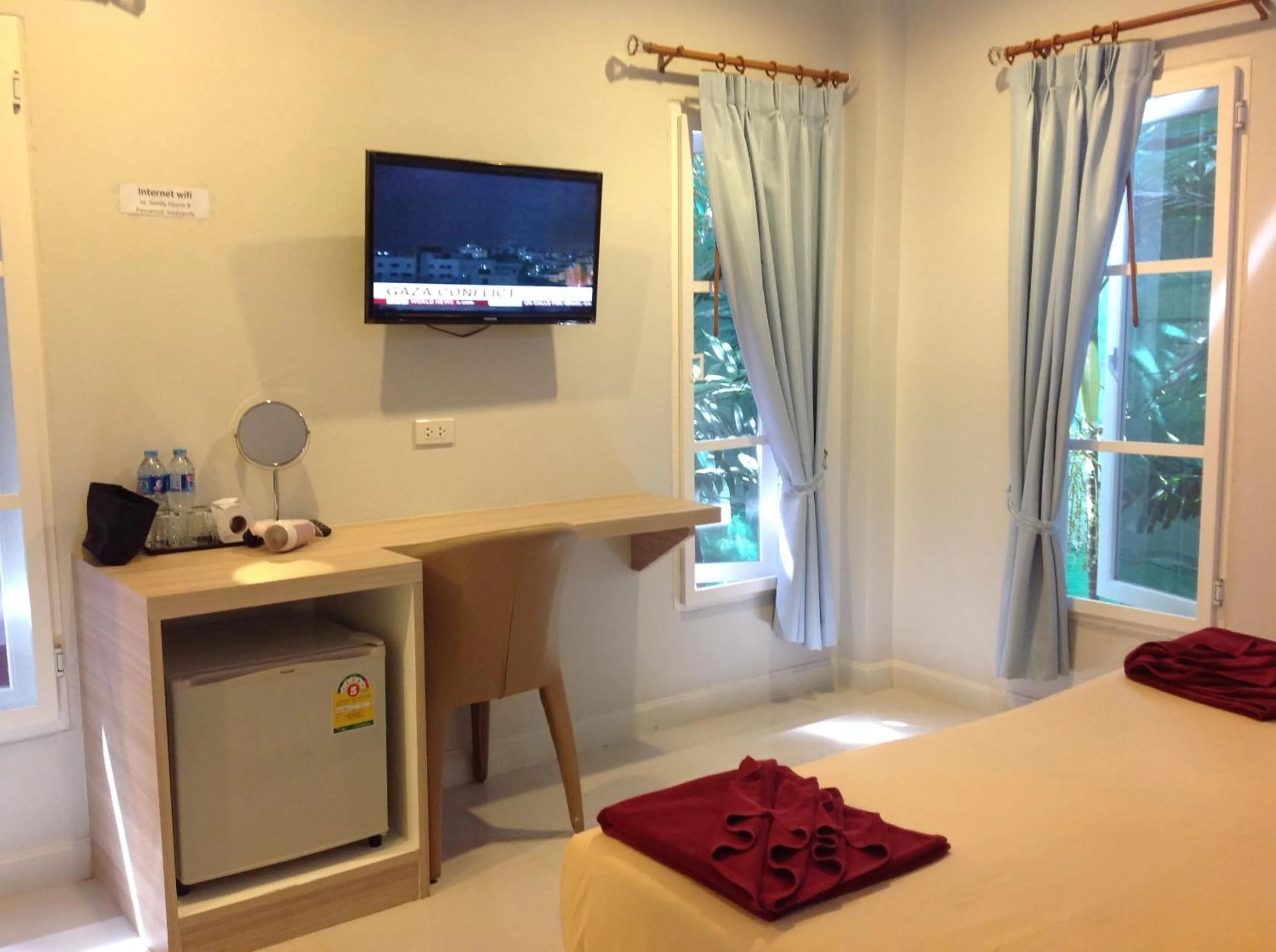 Decorative detail, Bed in Sandy House Rawai