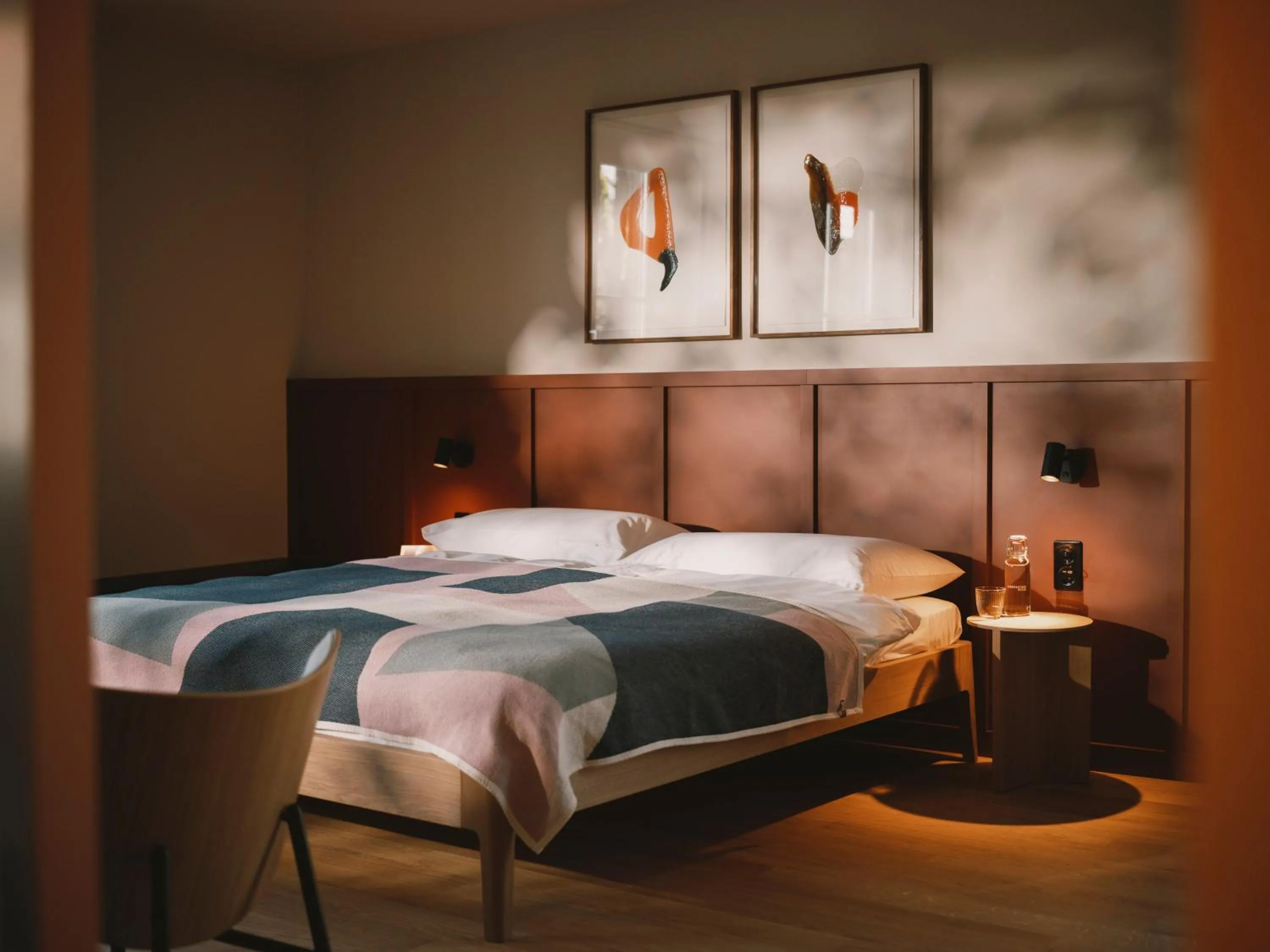 Bed in Landgasthof Riehen Hotel and Restaurant, Basel