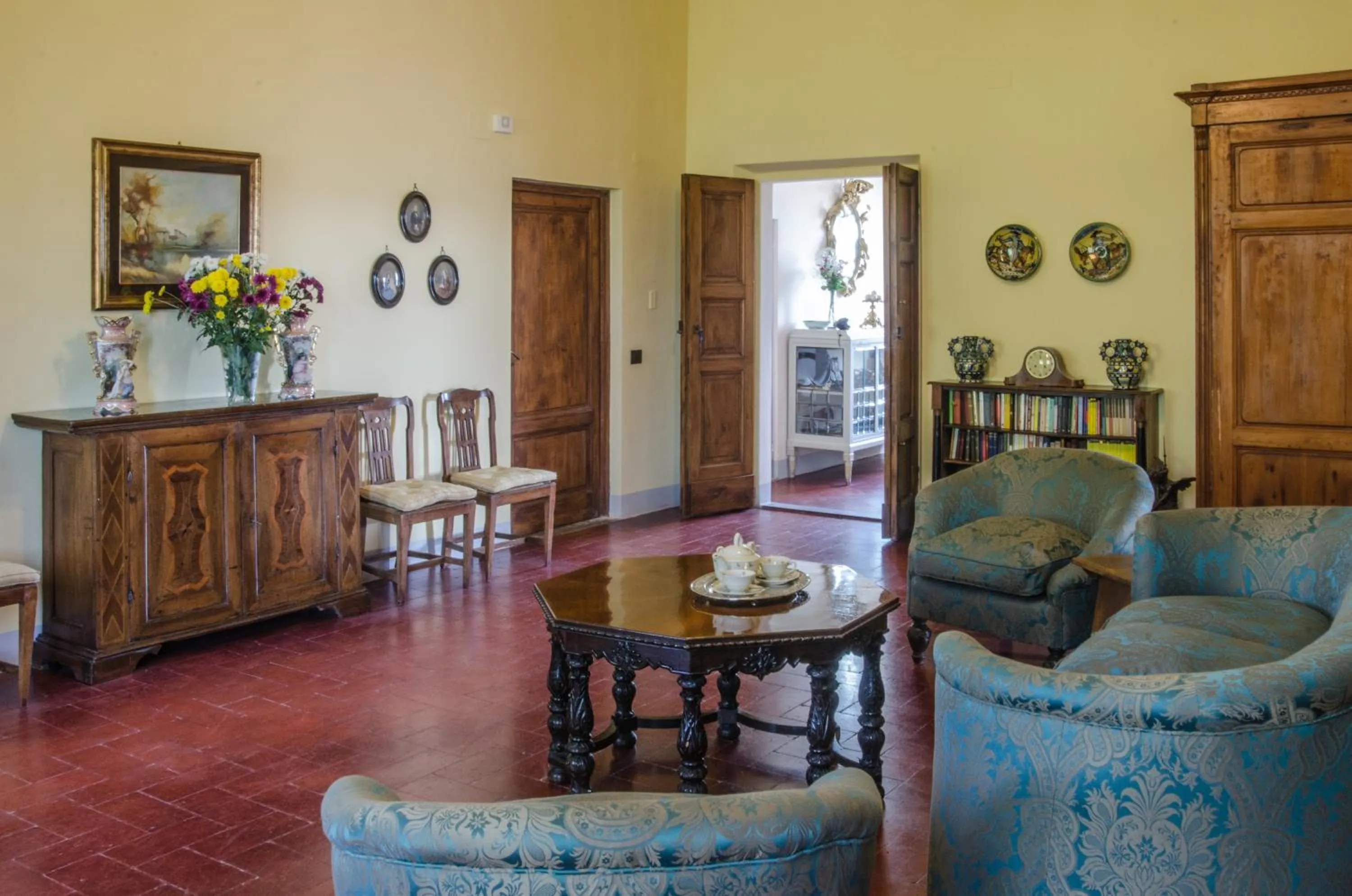 Library in Villa La Piccioncina Firenze