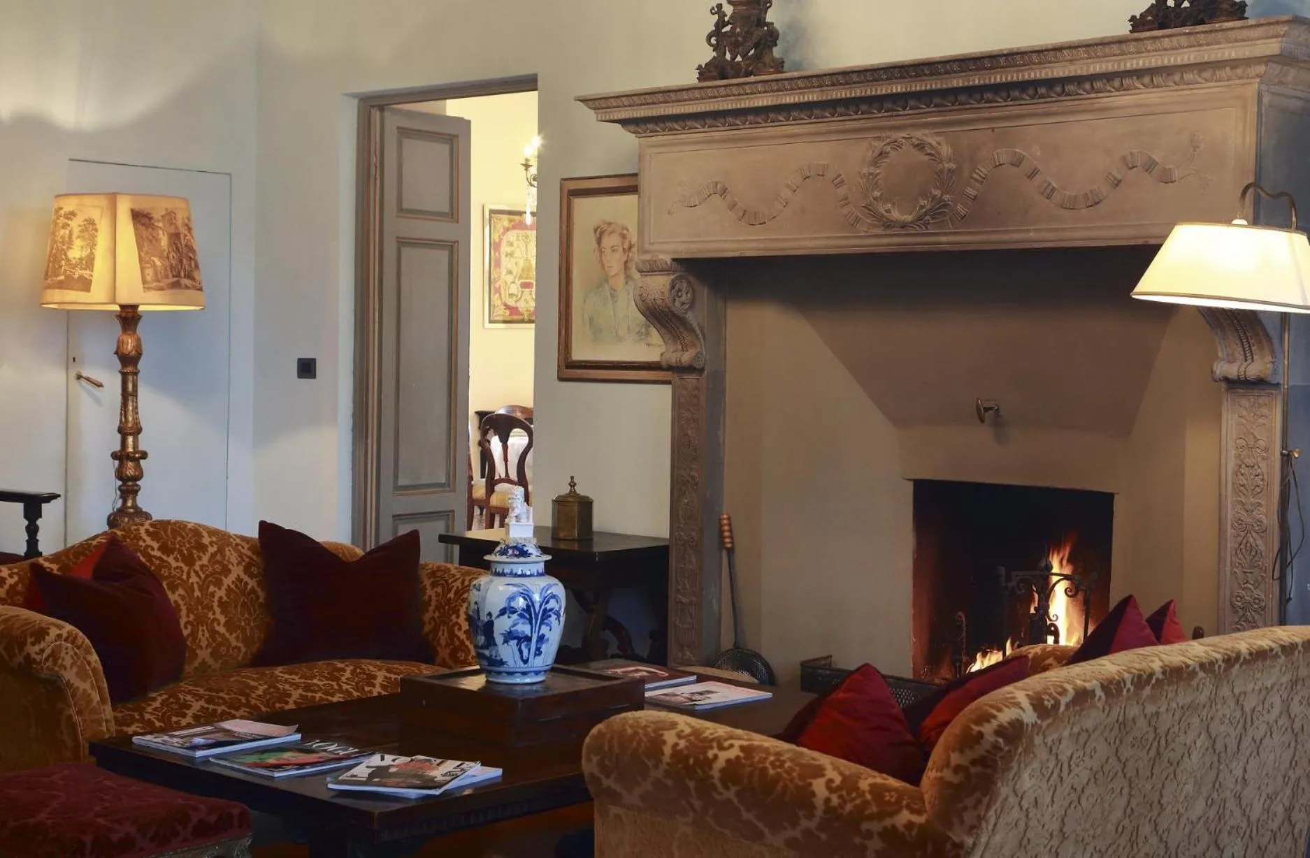 Living room in Villa La Piccioncina Firenze
