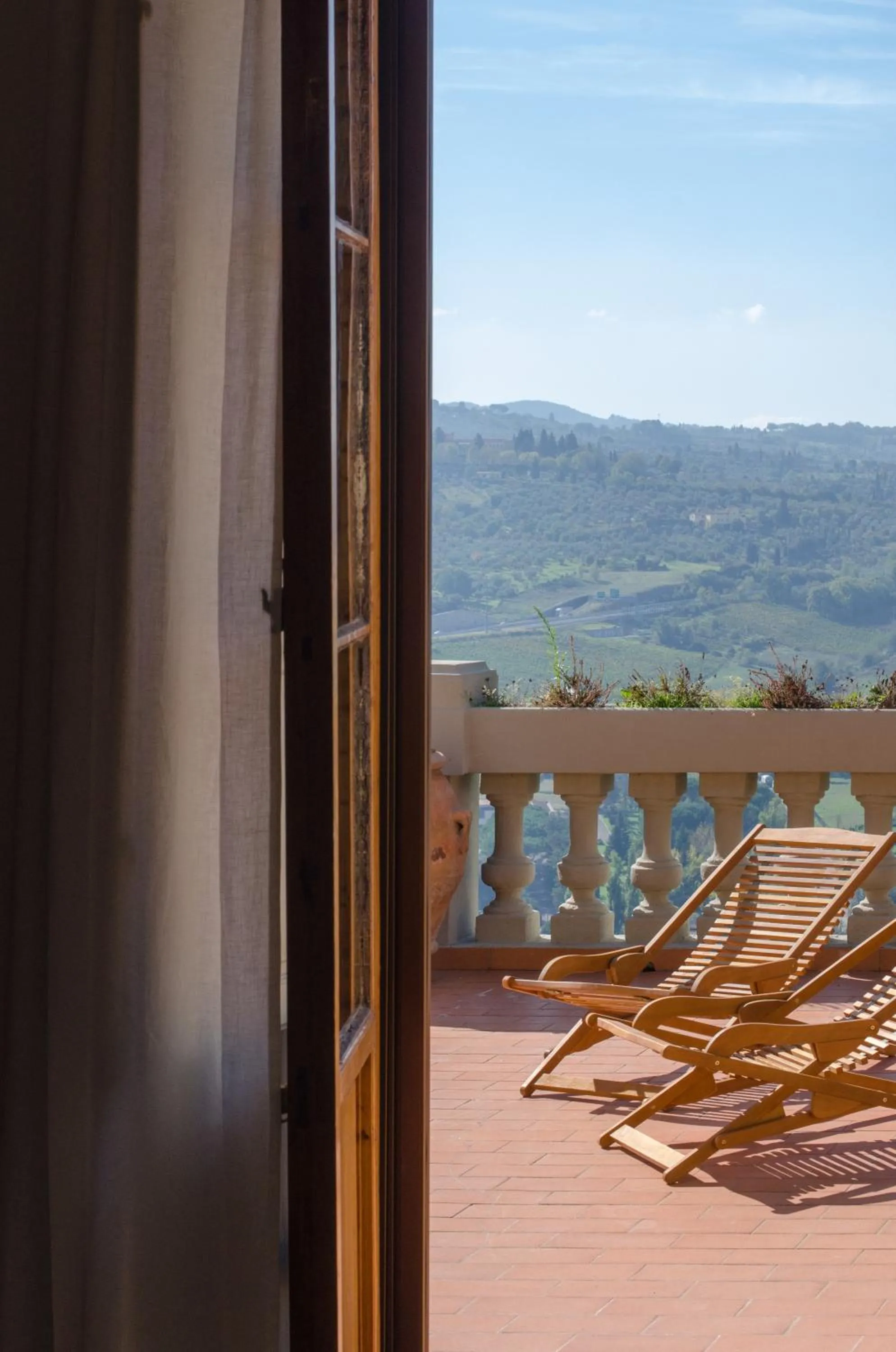 Balcony/Terrace in Villa La Piccioncina Firenze