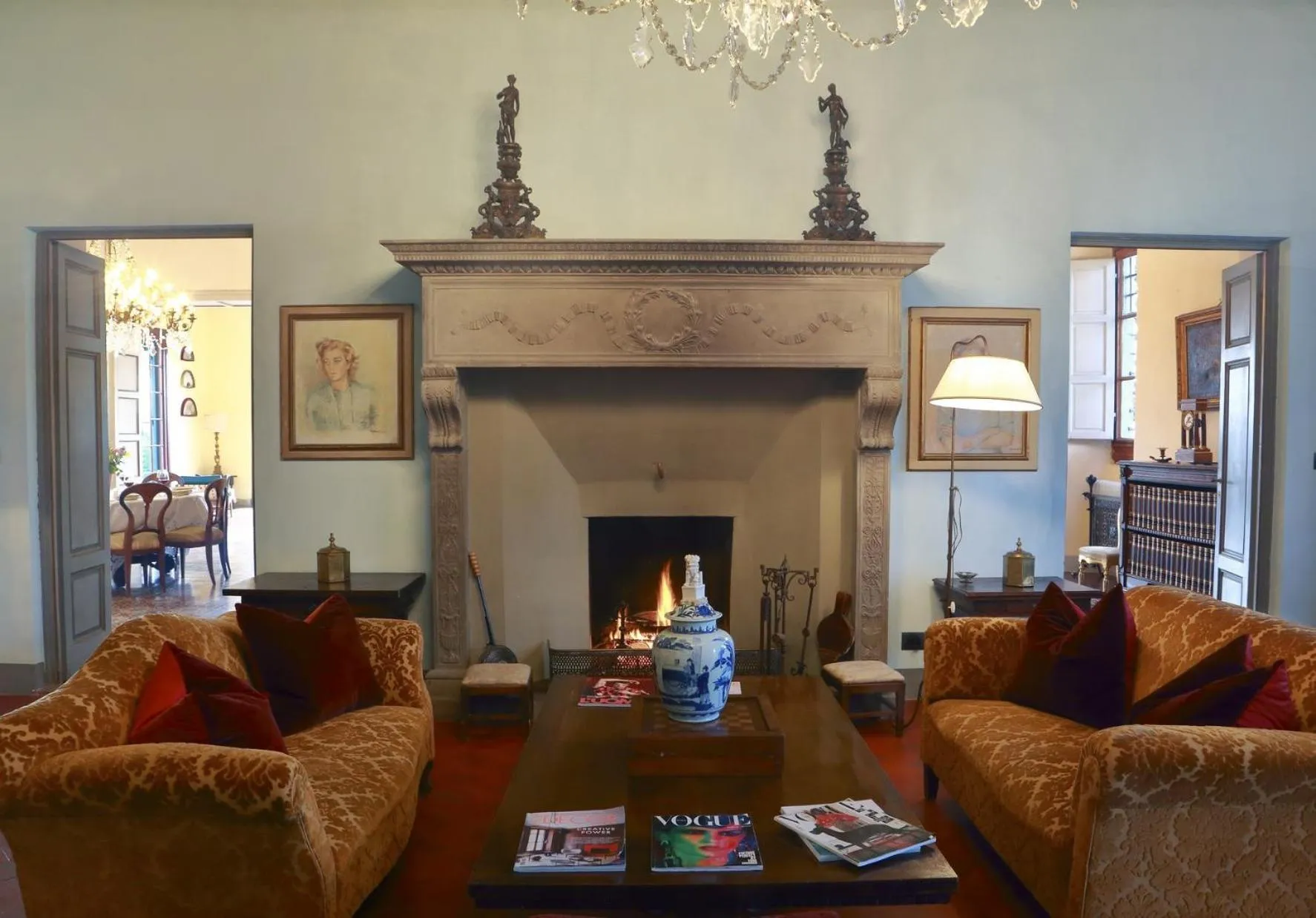 Living room in Villa La Piccioncina Firenze