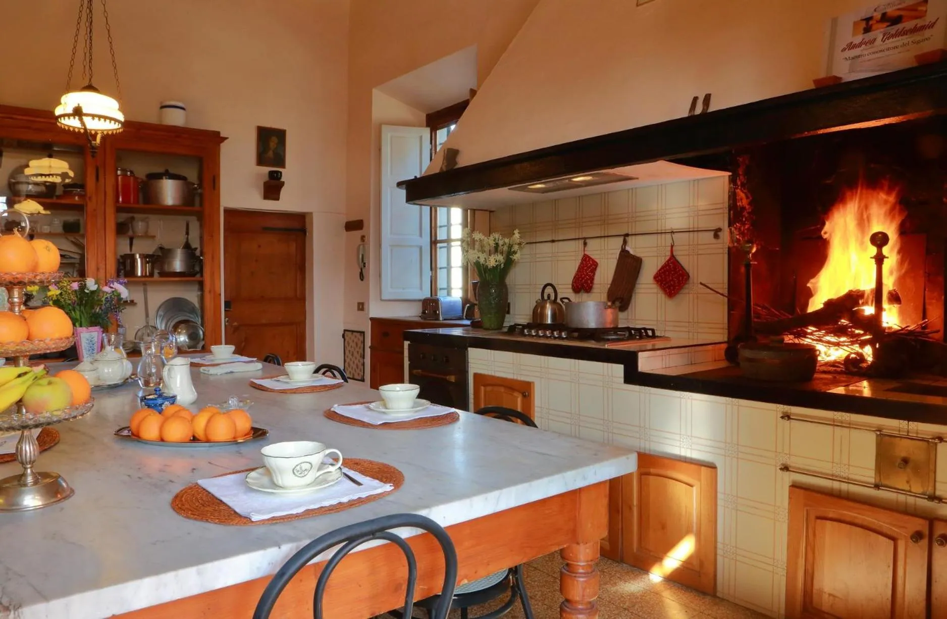 Kitchen or kitchenette in Villa La Piccioncina Firenze