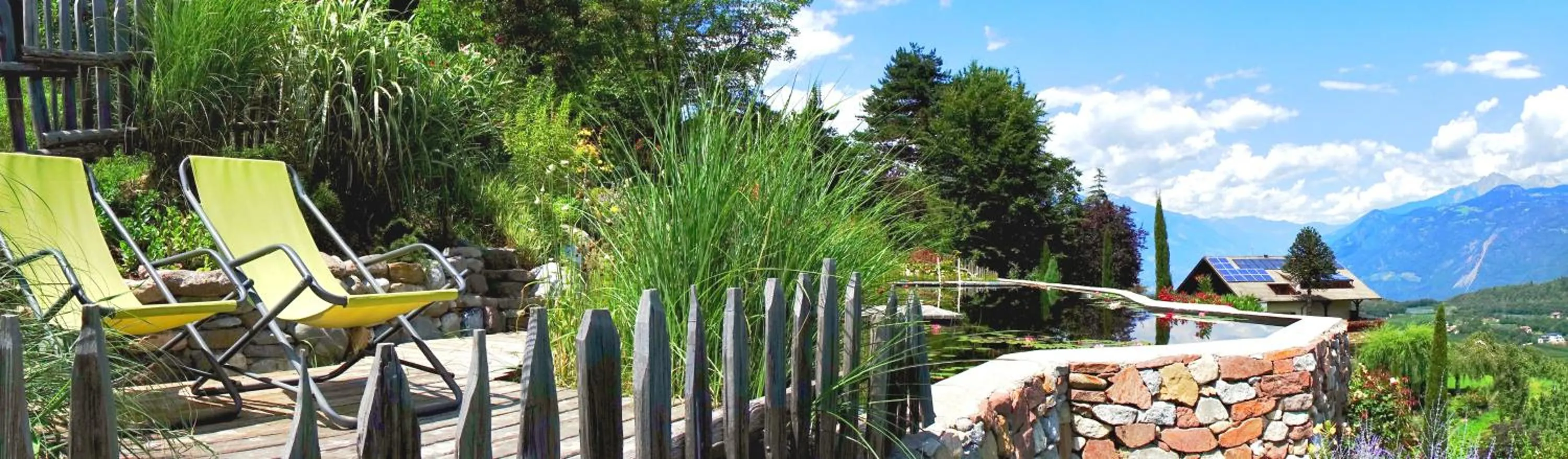 Garden in Tirolerhof Tisens