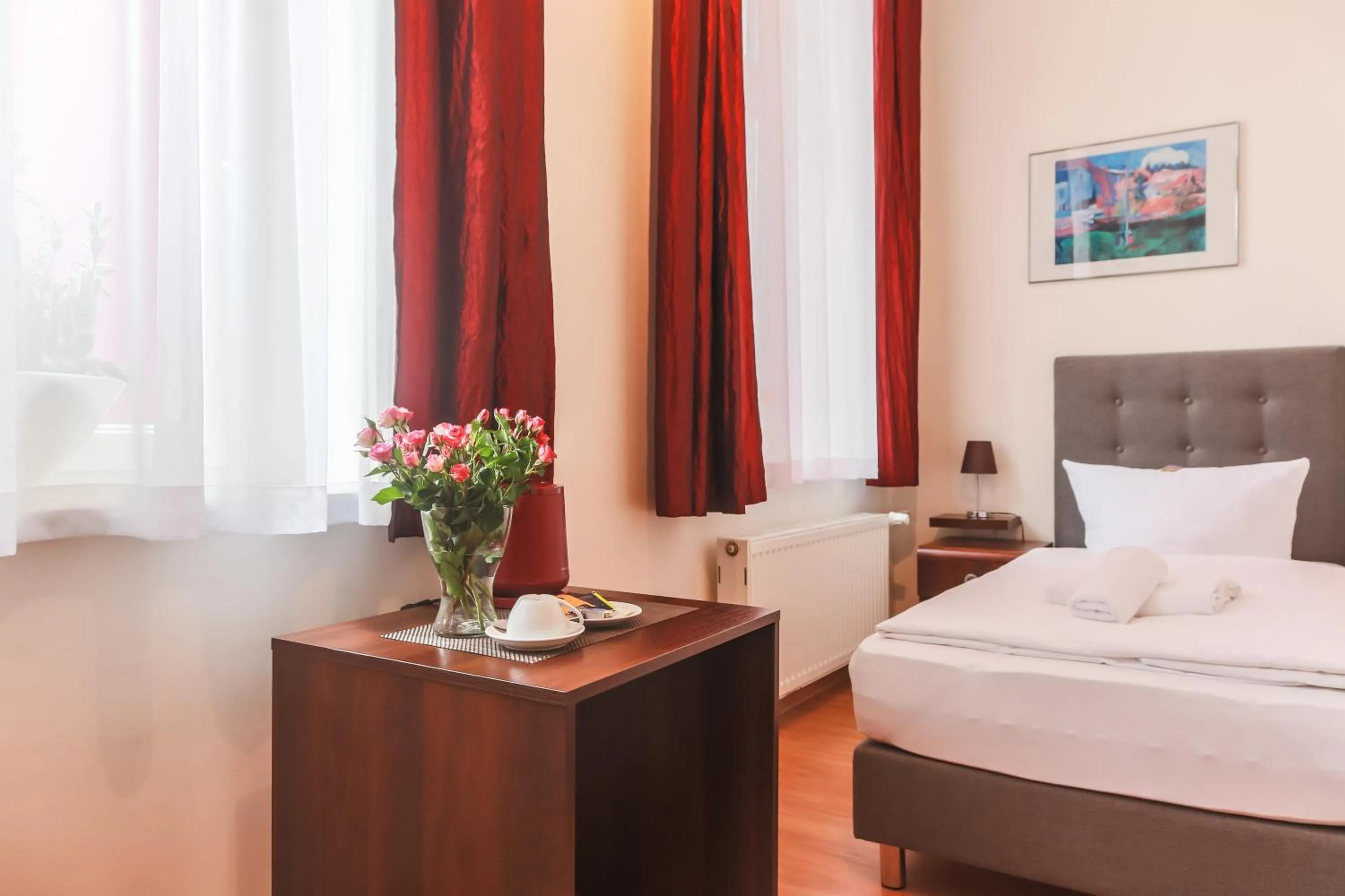 Bed in City Residence Hotel Frankfurt-Oder Bahnhof