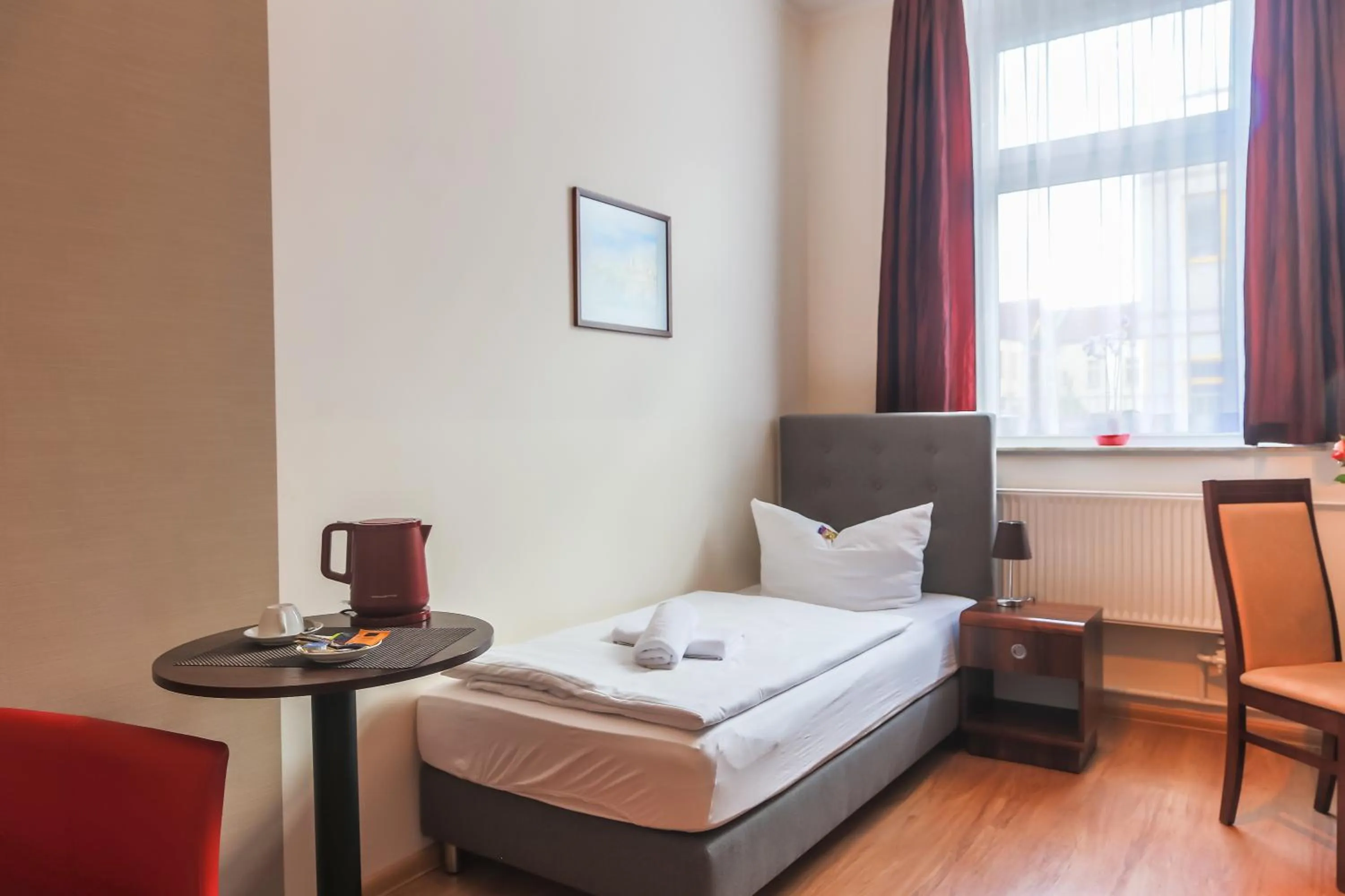 Bed in City Residence Hotel Frankfurt-Oder Bahnhof