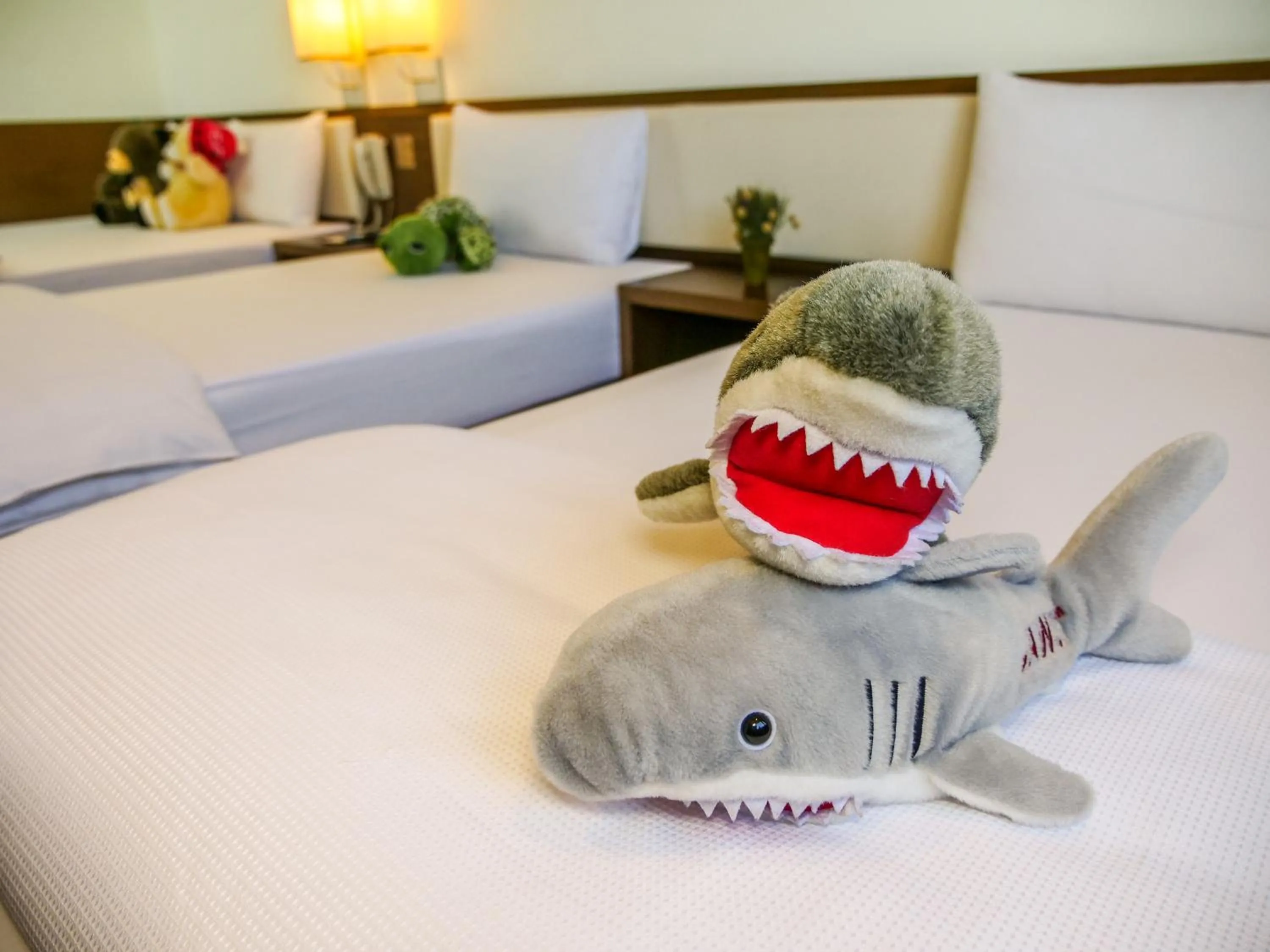 Decorative detail, Bed in MF Hotel, penghu