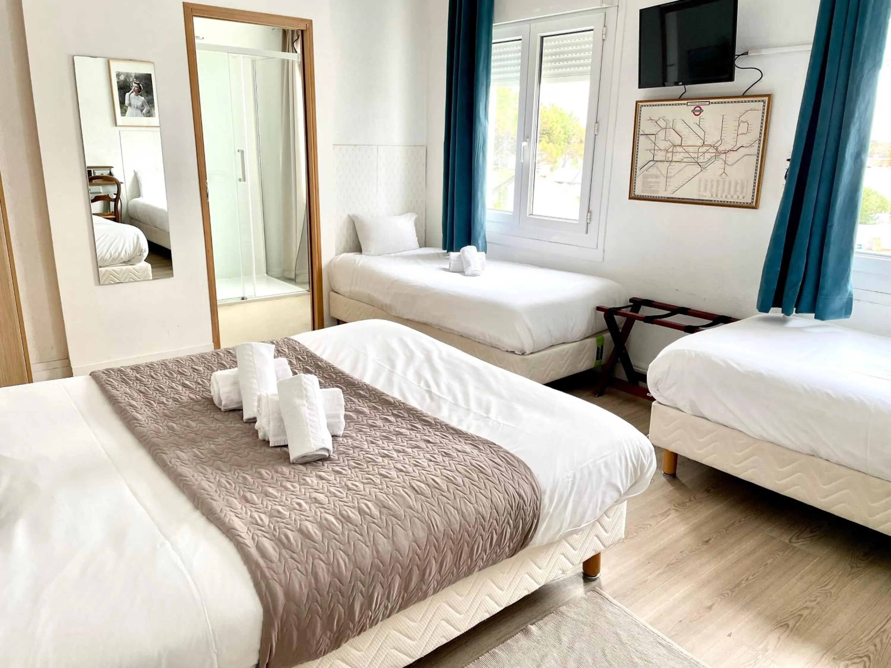 Bed in Hôtel Restaurant Gédéon