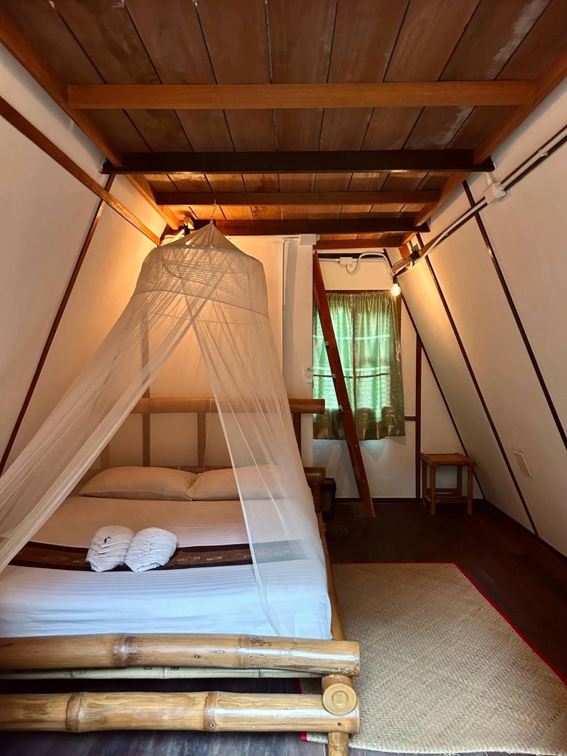 Bed in Khao Sok Paradise Resort