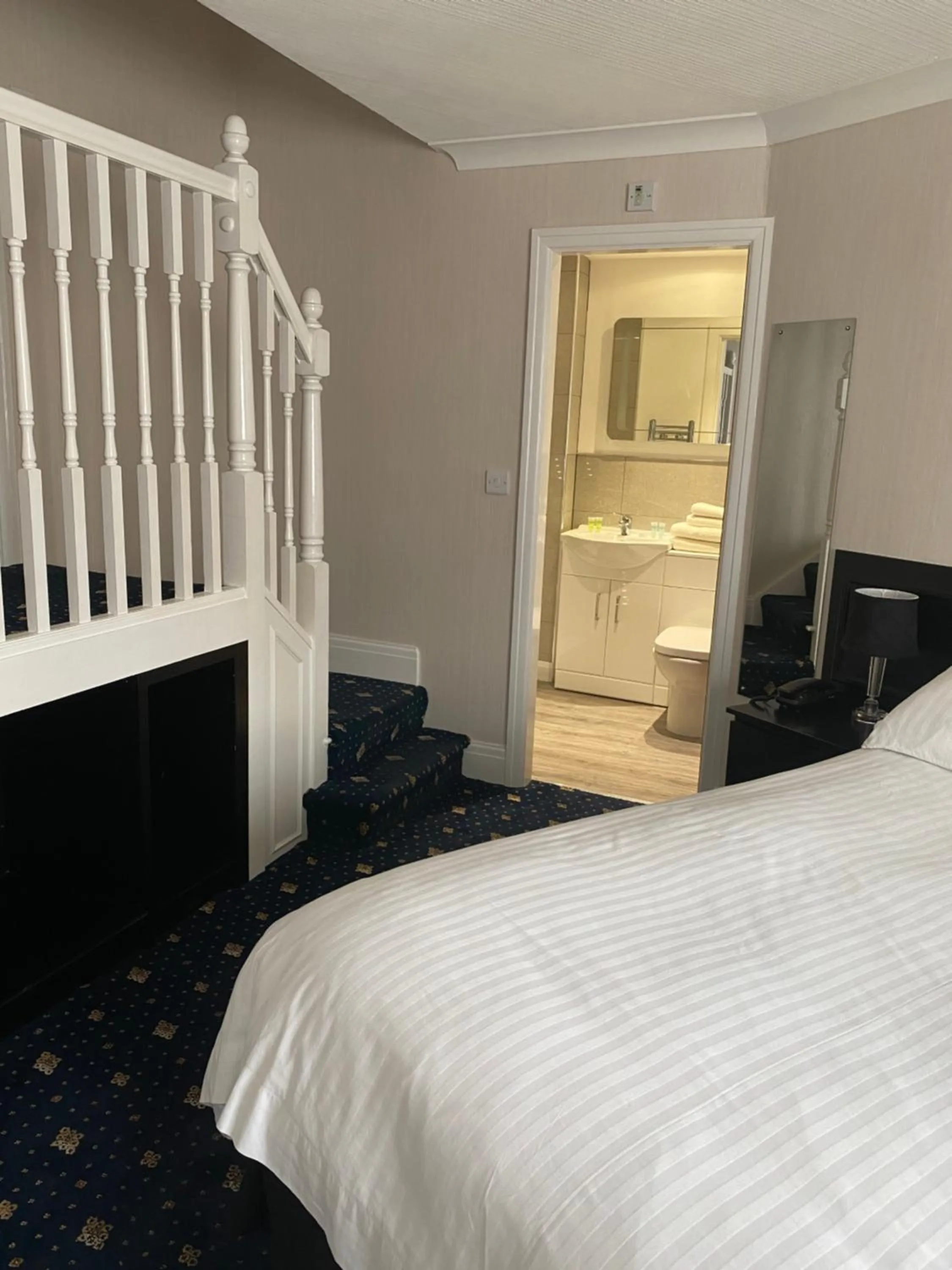 Bed in Revelstoke Hotel