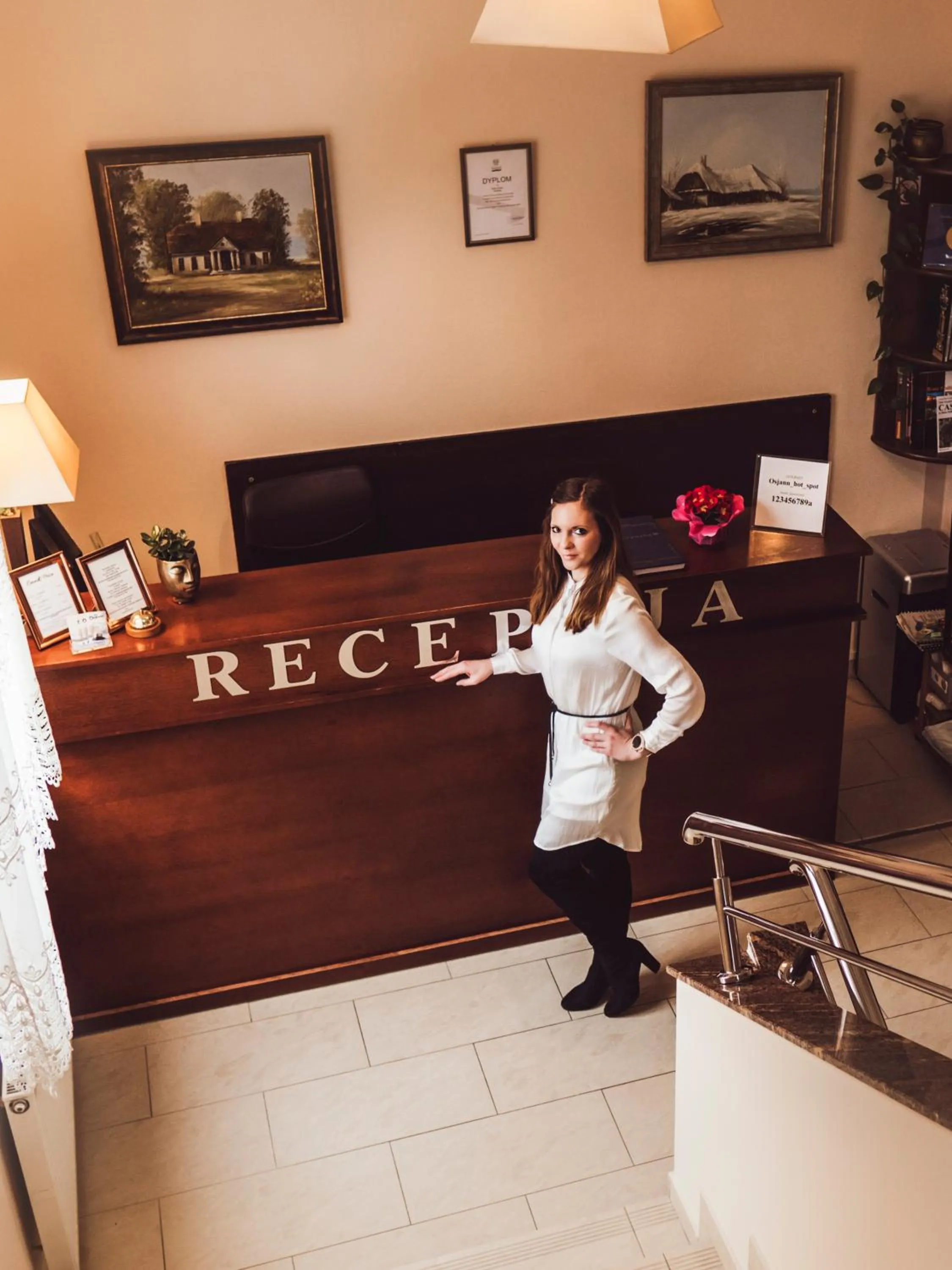 Lobby or reception in Hotel Osjann