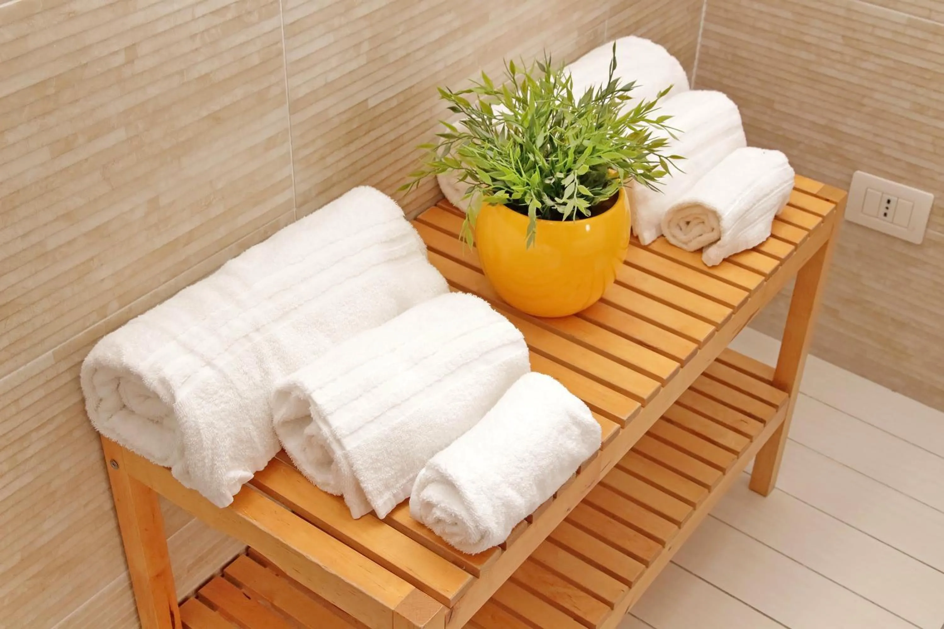 towels in Opera Inn Suites - Rooms and Apartments