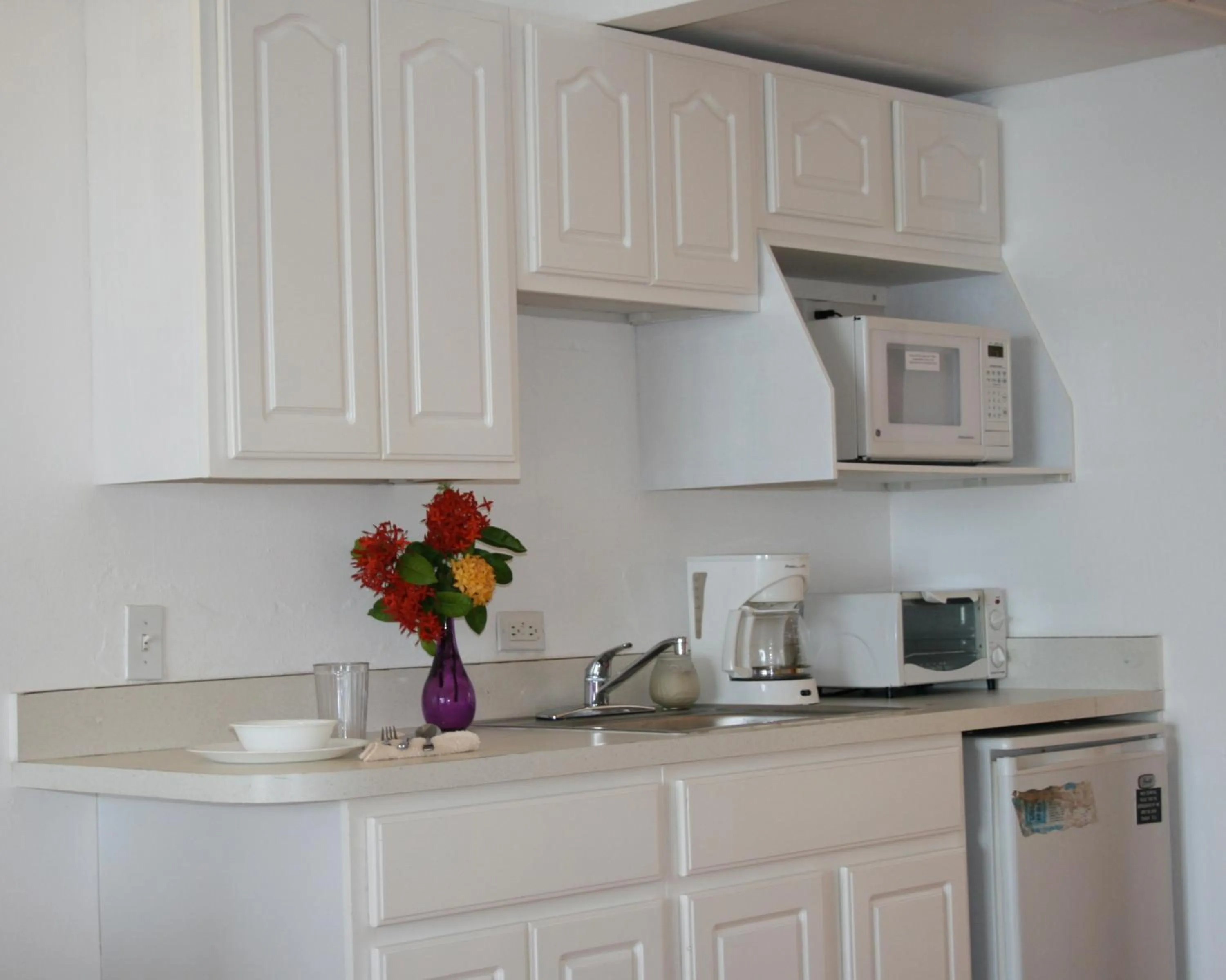 Kitchen or kitchenette in Hotel on the Cay