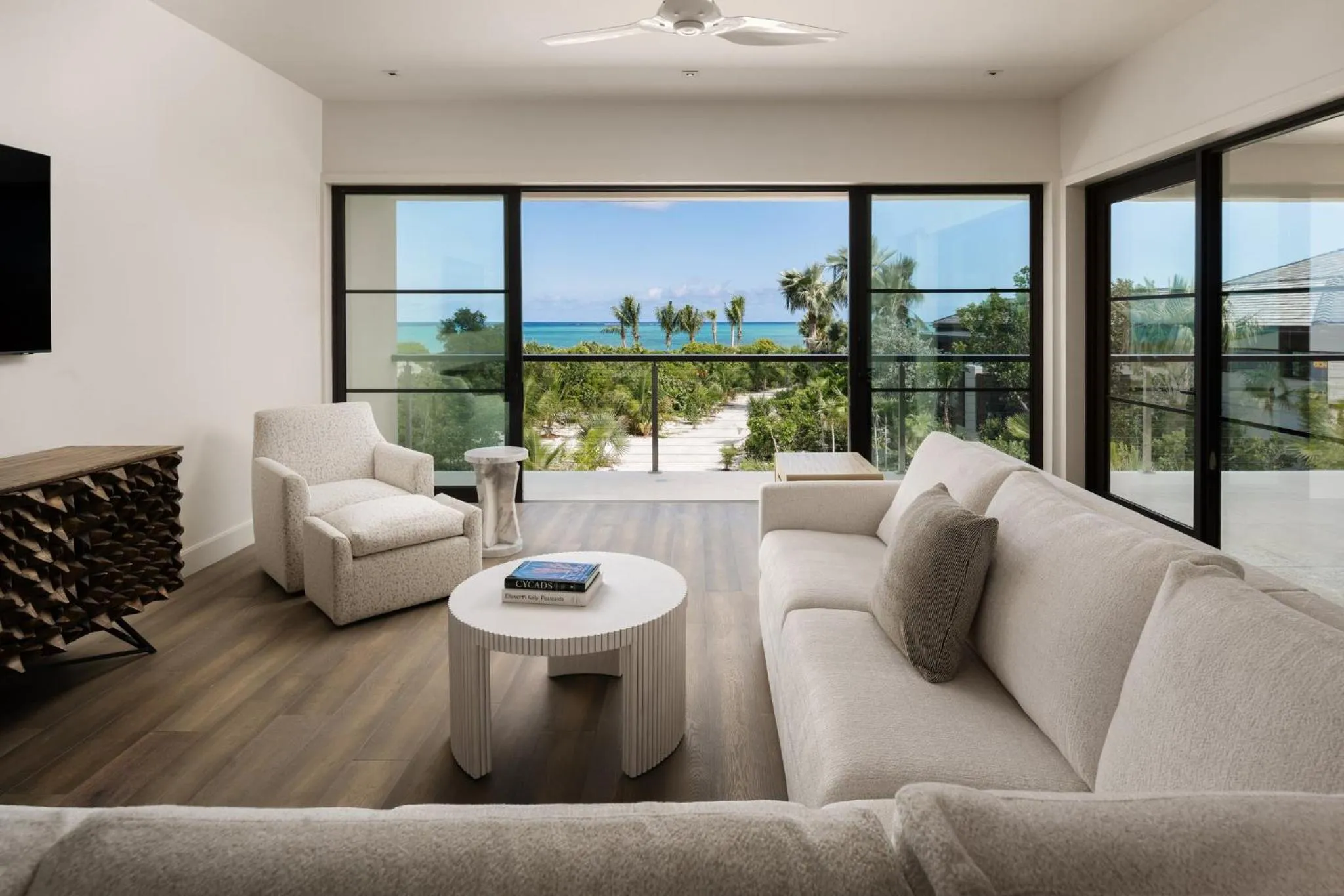 Living room in COMO Parrot Cay