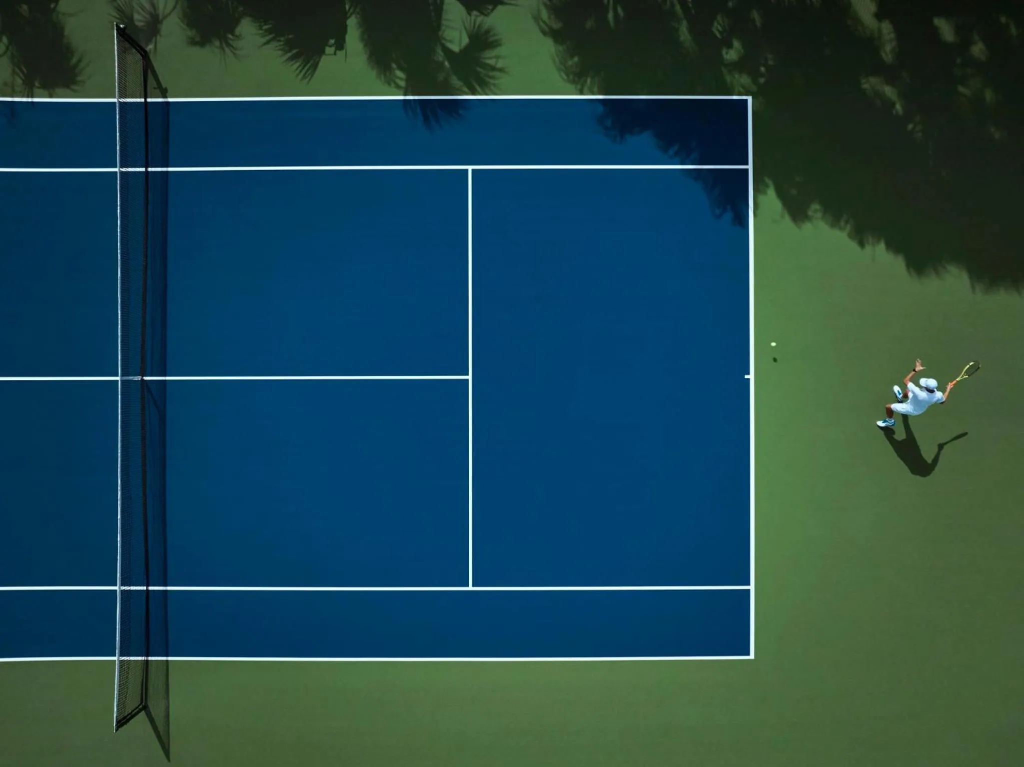 Tennis court in COMO Parrot Cay